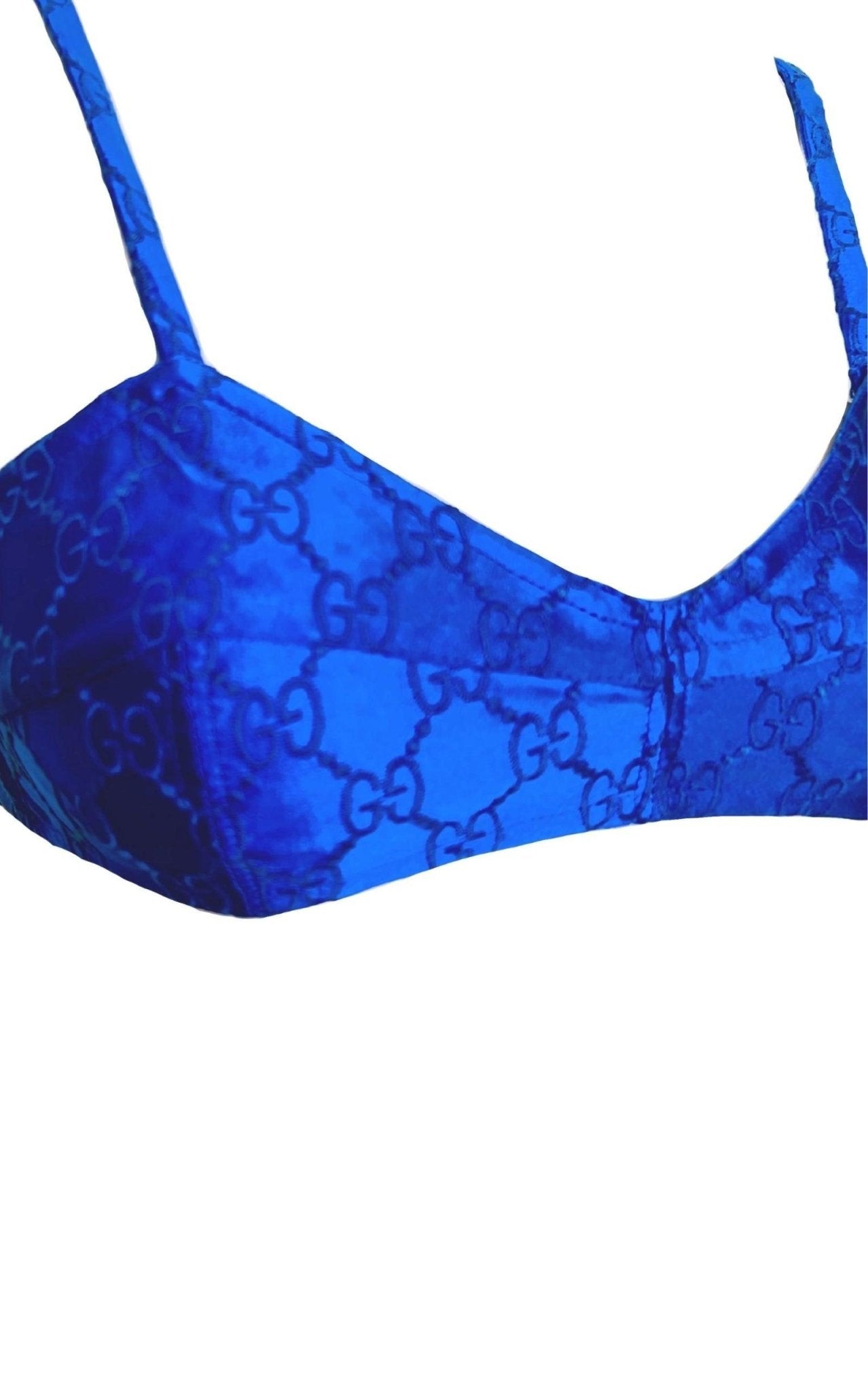 Gucci Embroidered Silk Logo Crop Top - Runway Catalog