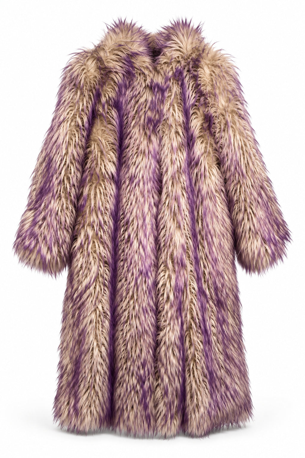 Gucci Faux Fur Coat with Contrast Colored Tips - Runway Catalog