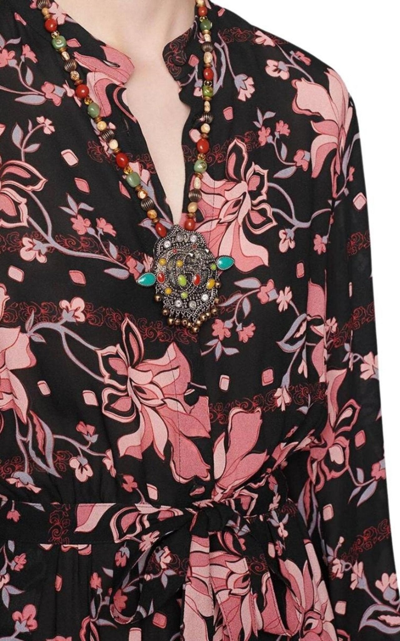 Gucci Floral - print Long Dress - Runway Catalog