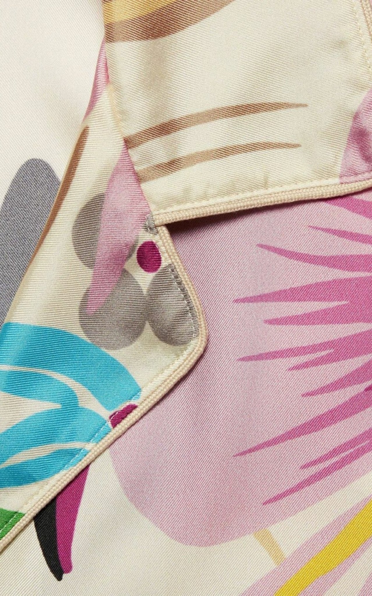 Gucci Floral Print Silk Oversized Shirt