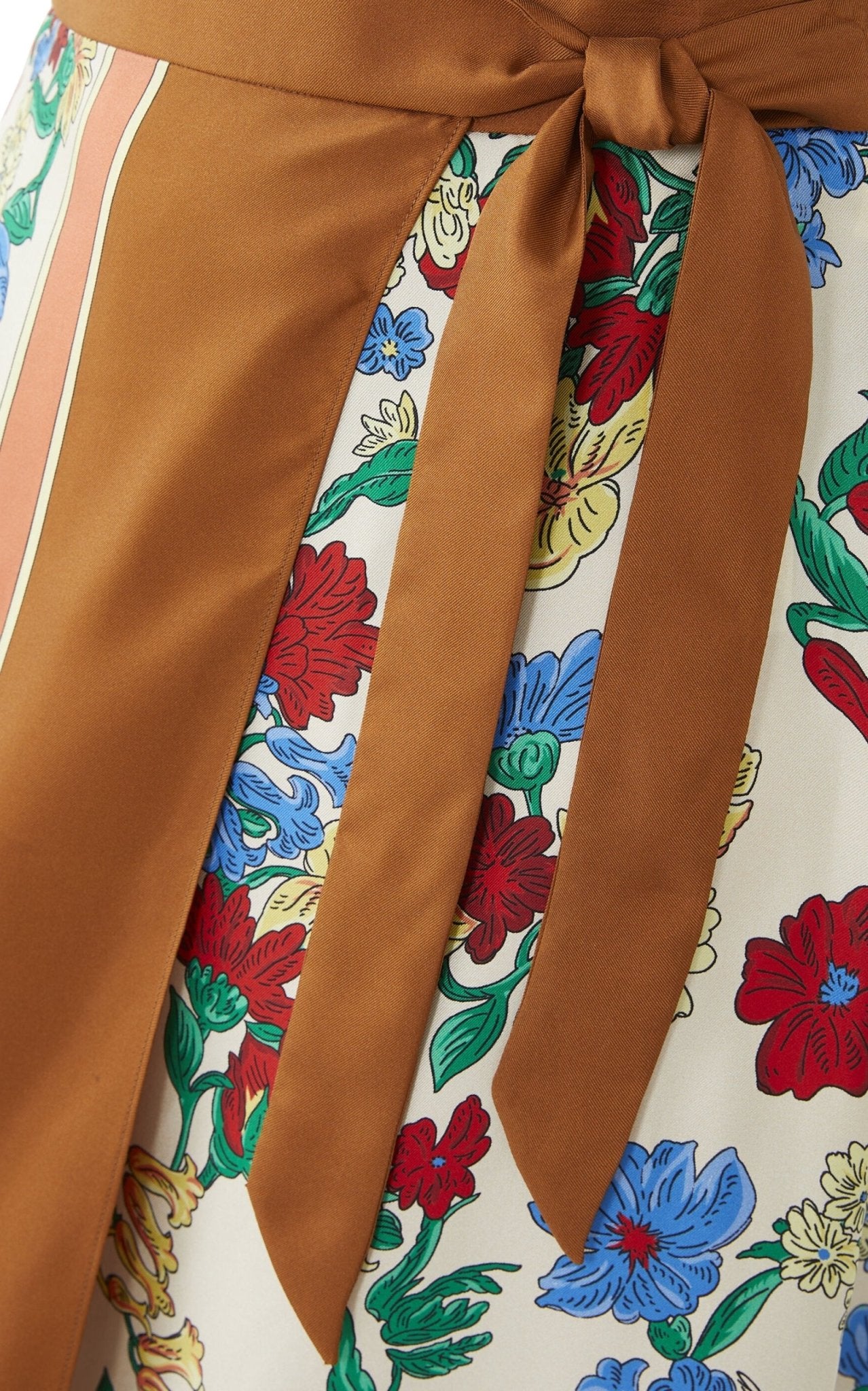 Gucci Floral Print Silk Wrap Skirt - Runway Catalog
