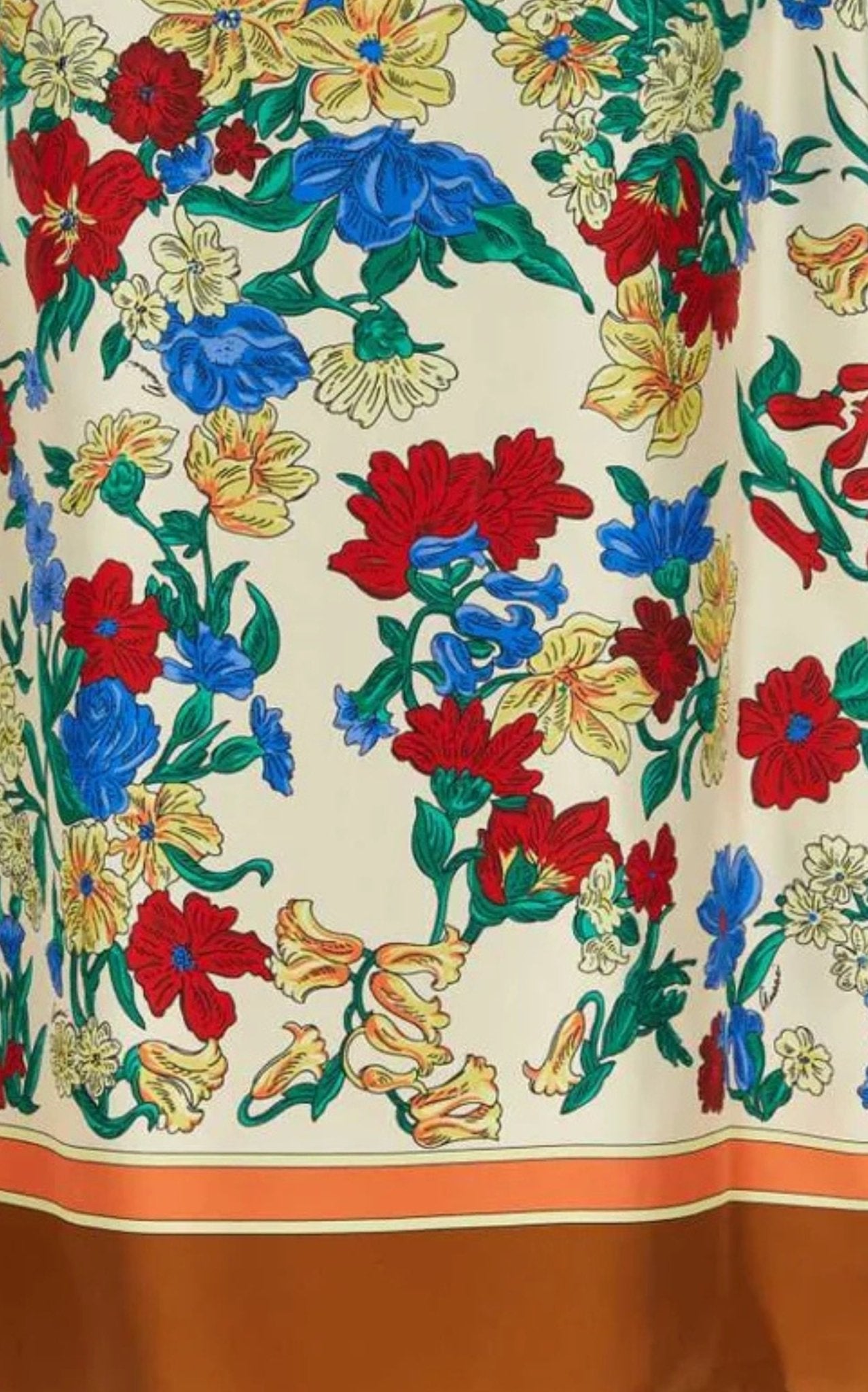 Gucci Floral Print Silk Wrap Skirt - Runway Catalog