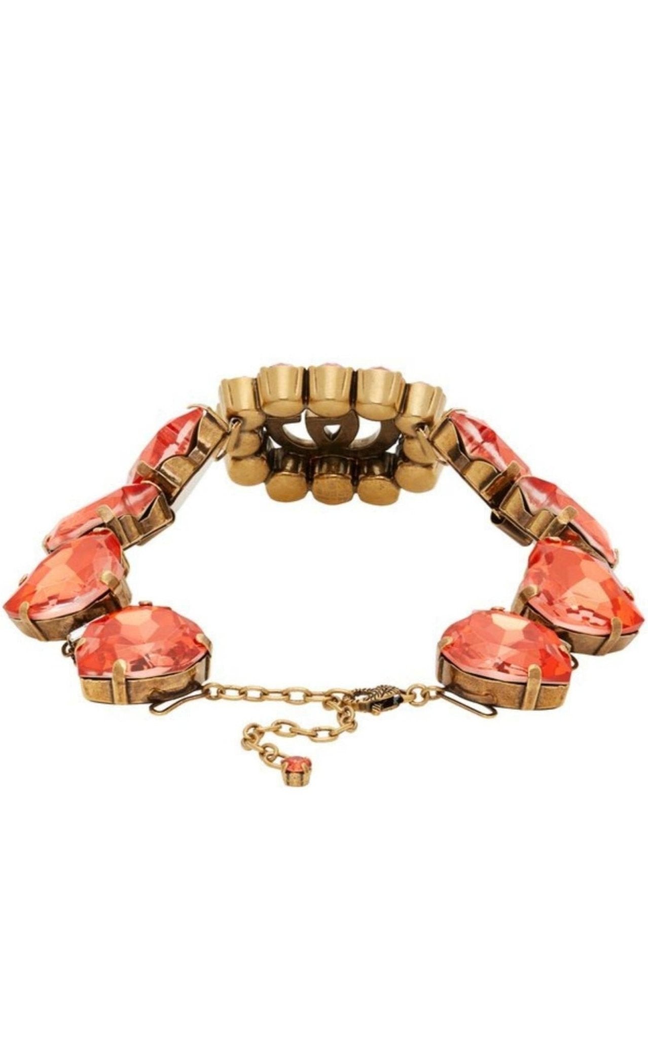 Gucci GG And Heart Crystal - Embellished Choker - Runway Catalog