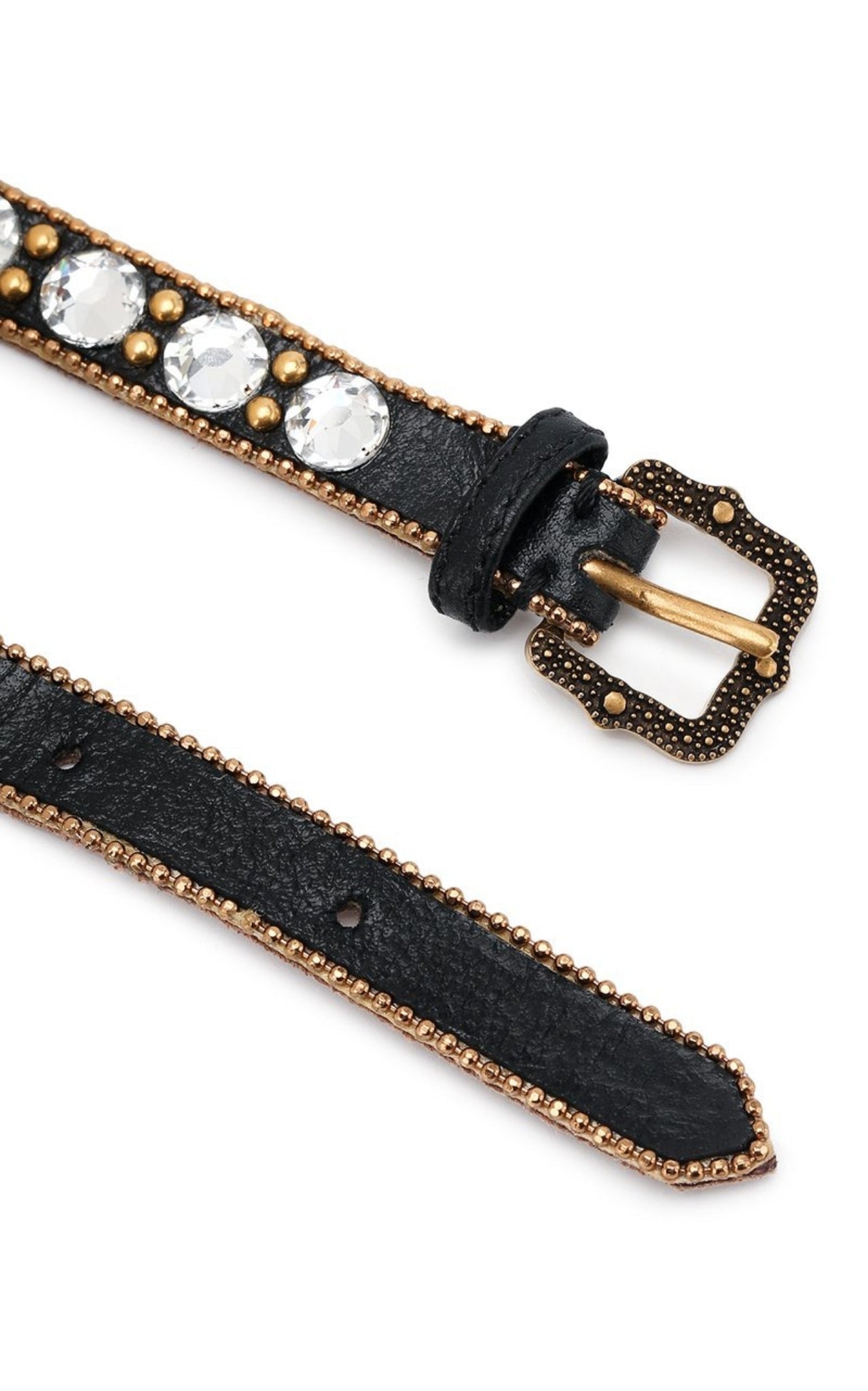 Gucci GG Crystal - embellished Leather Choker - Runway Catalog