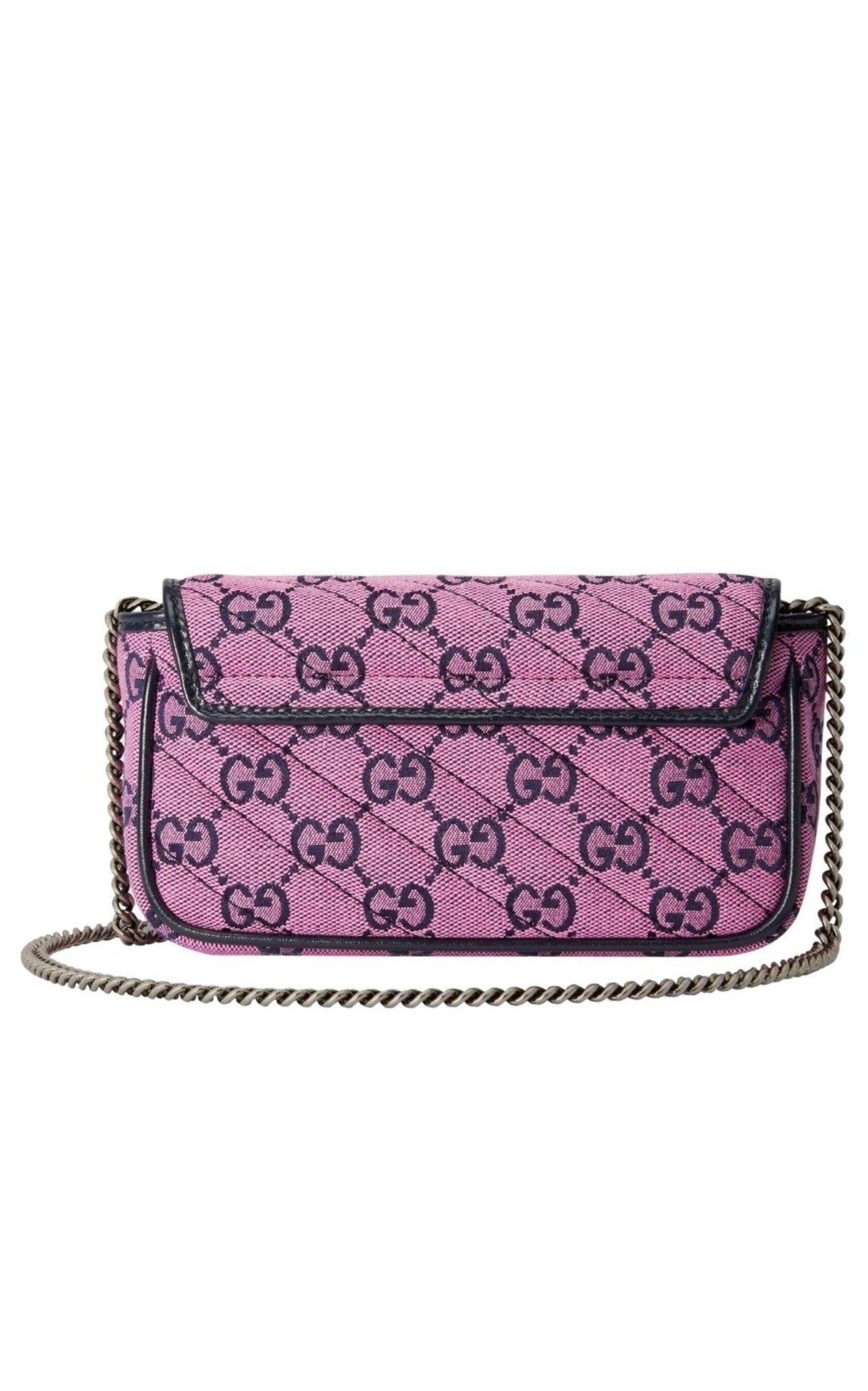 Gucci GG Marmont Pink Embroidery Super Mini Bag - Runway Catalog