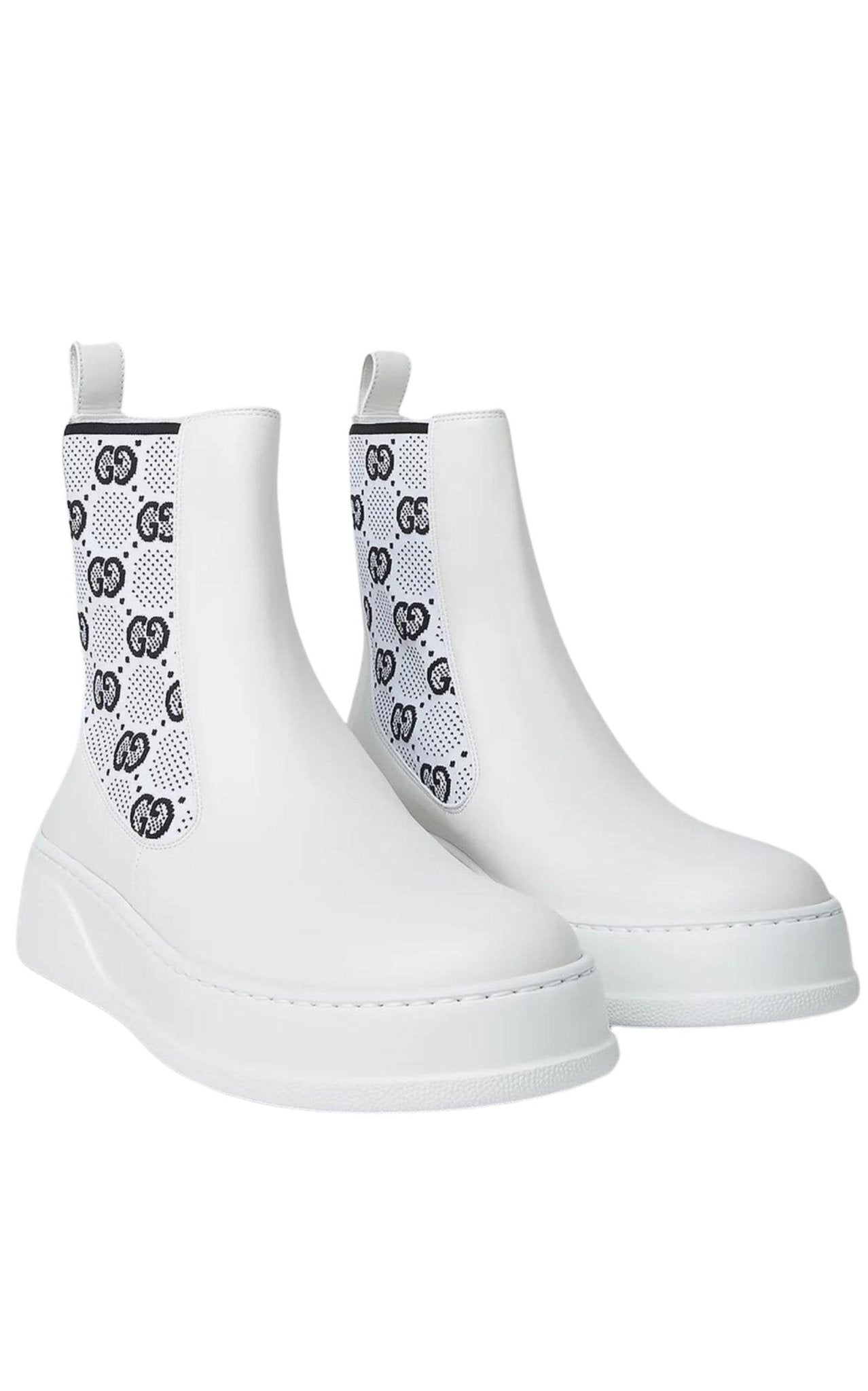Gucci GG Supreme Panelled Chelsea Boots - Runway Catalog