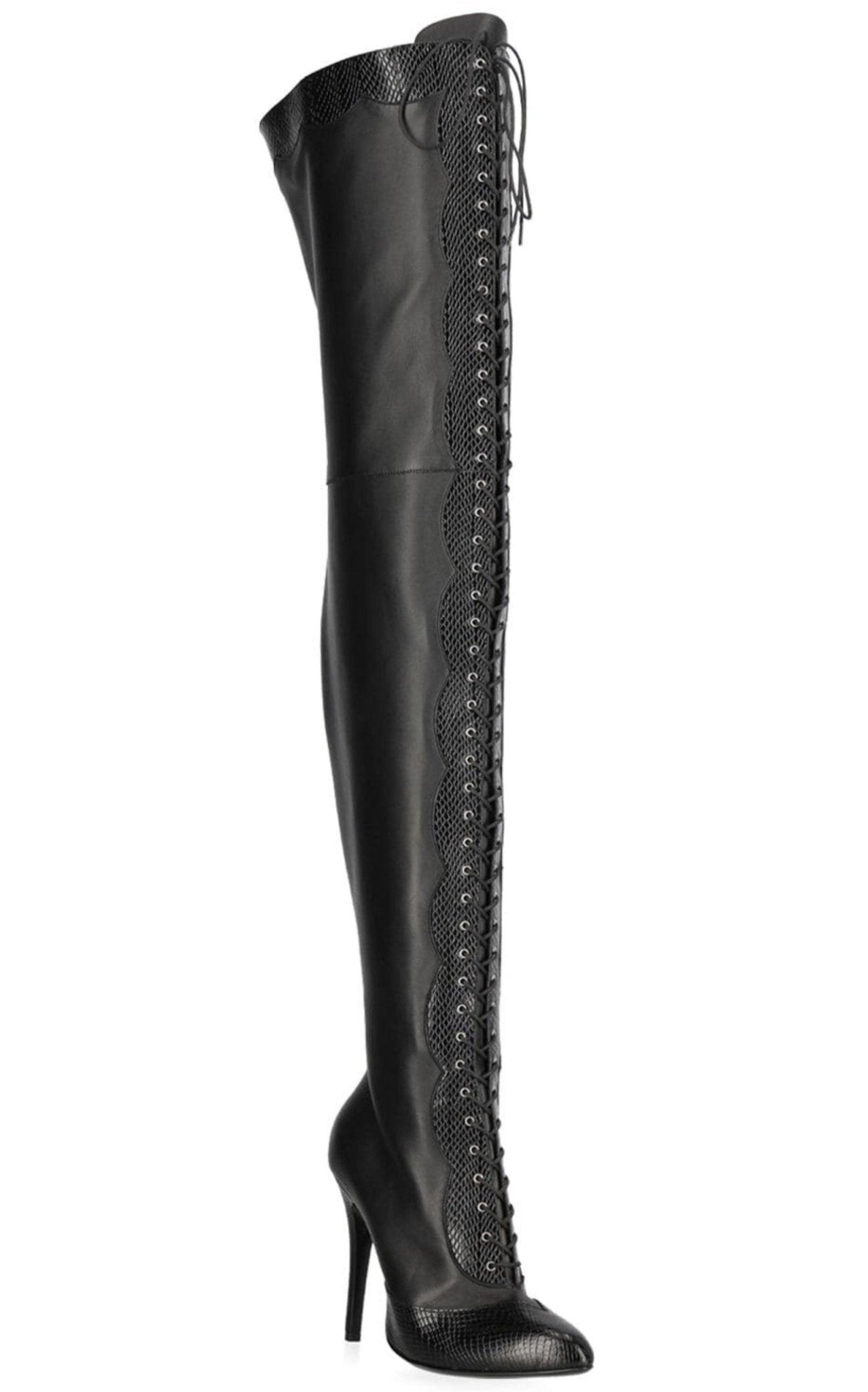 Gucci Harriet Leather Over The Knee Boots - Runway Catalog