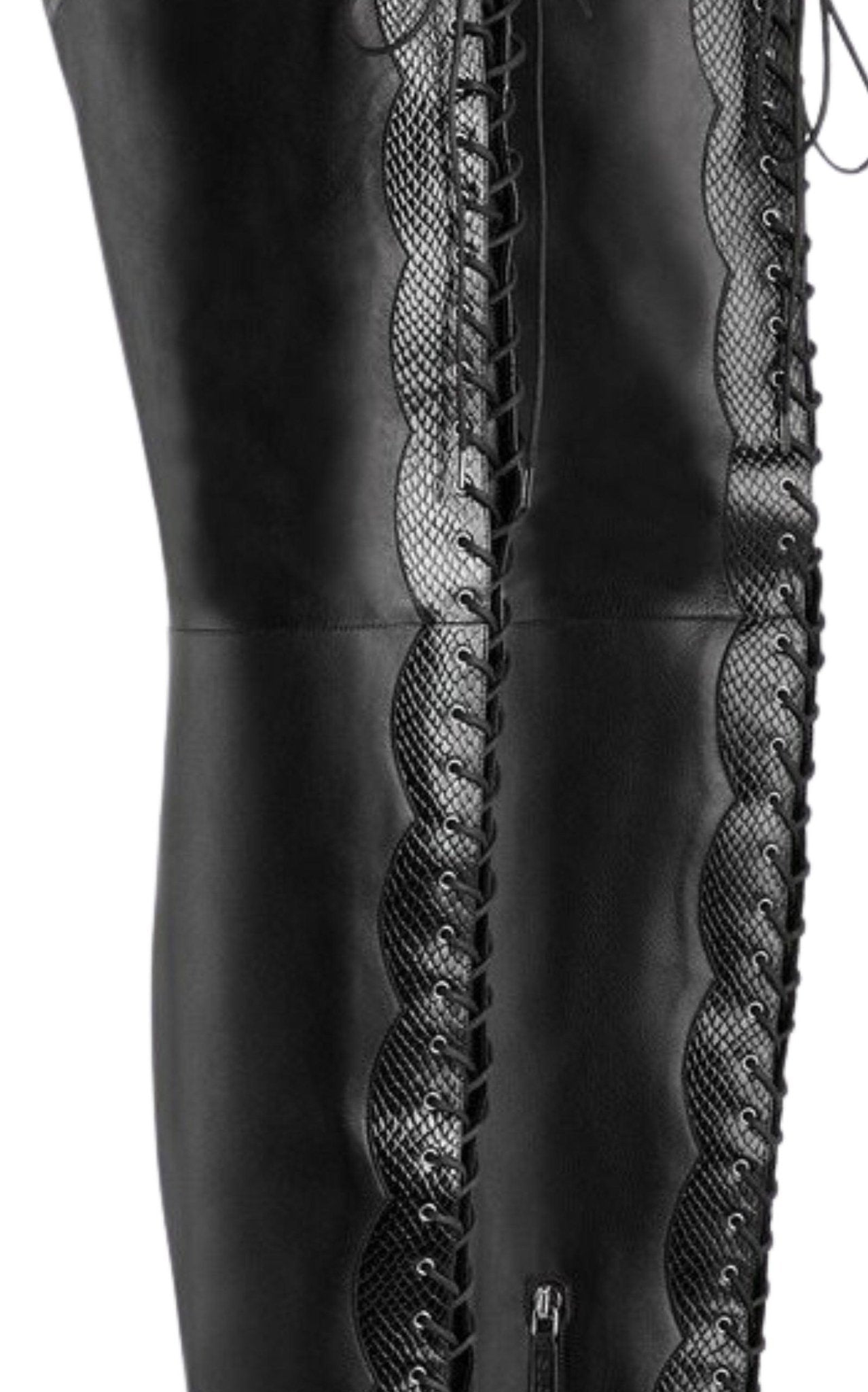Gucci Harriet Leather Over The Knee Boots - Runway Catalog