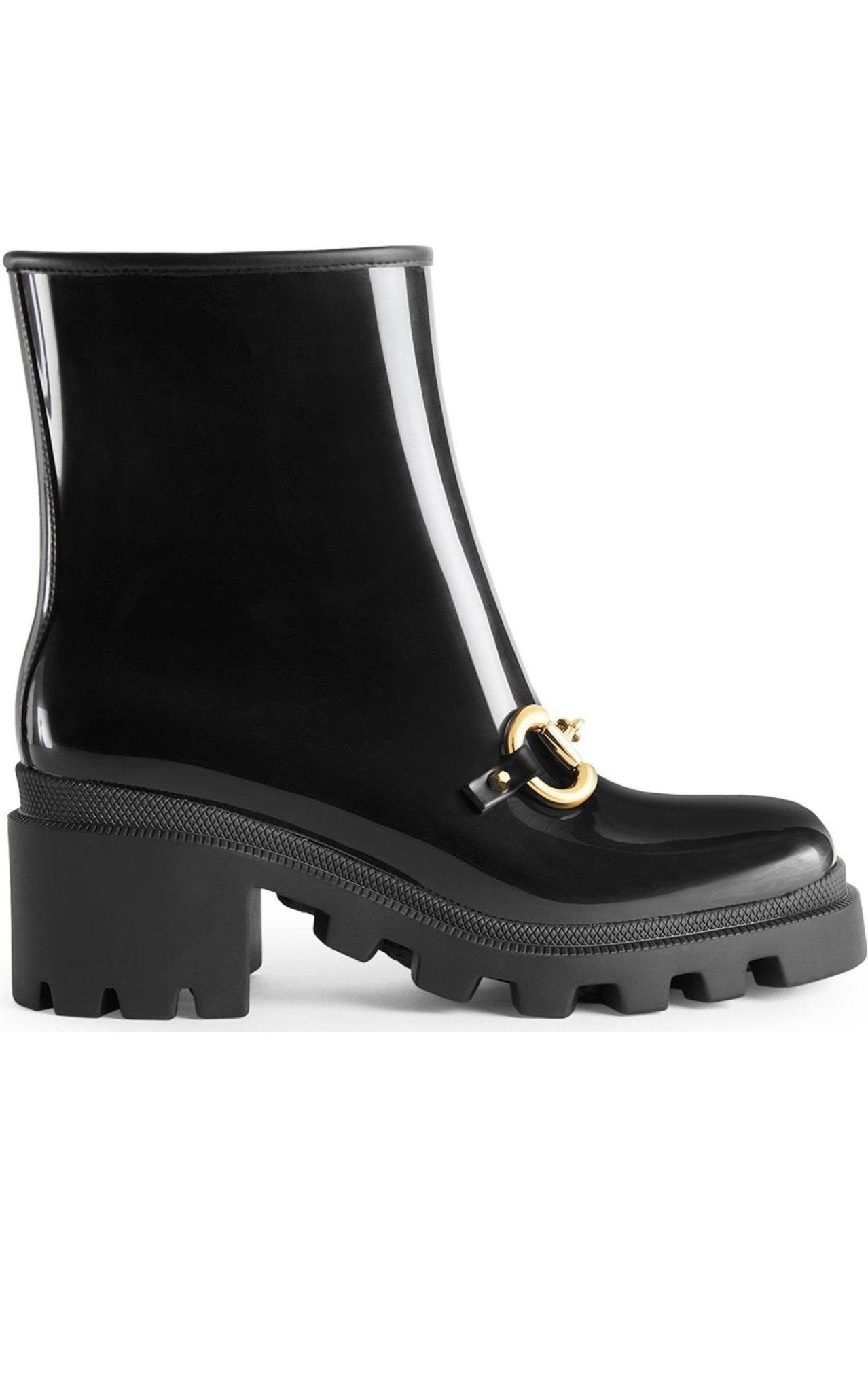 Gucci Horsebit - Detailed Heeled Rubber Rain Boots - Runway Catalog