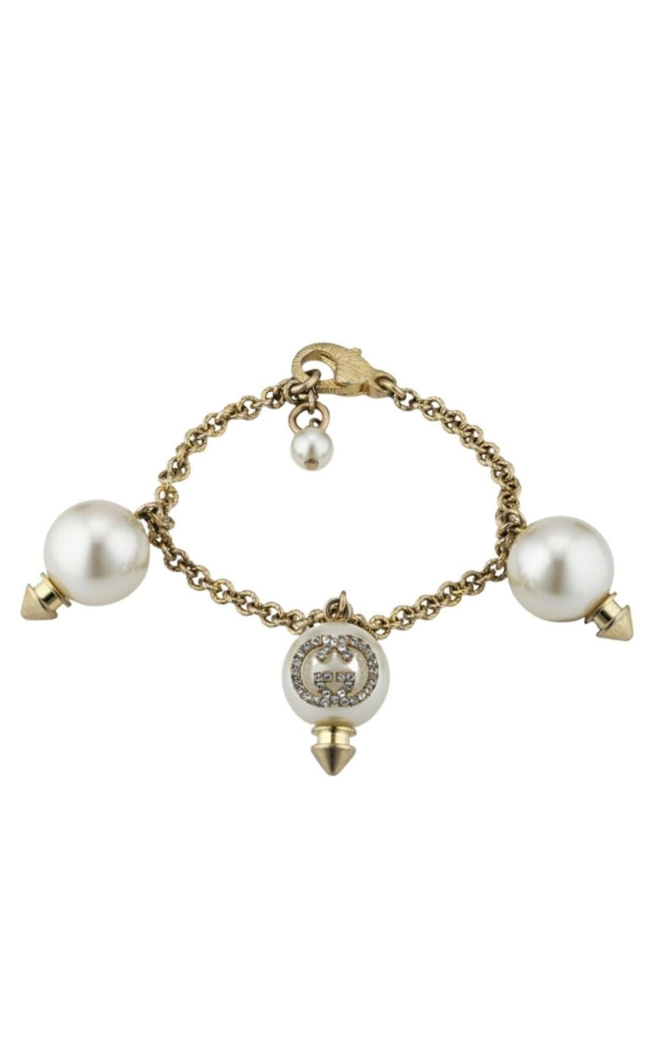 Gucci Interlocking G Bracelet with Pearls - Runway Catalog