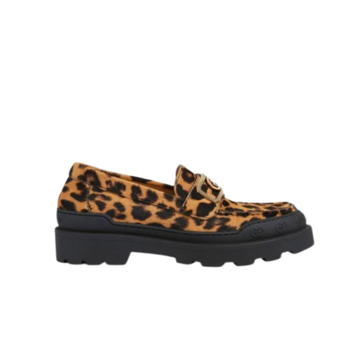 Gucci Interlocking G Leopard Print Leather Loafer - Runway Catalog