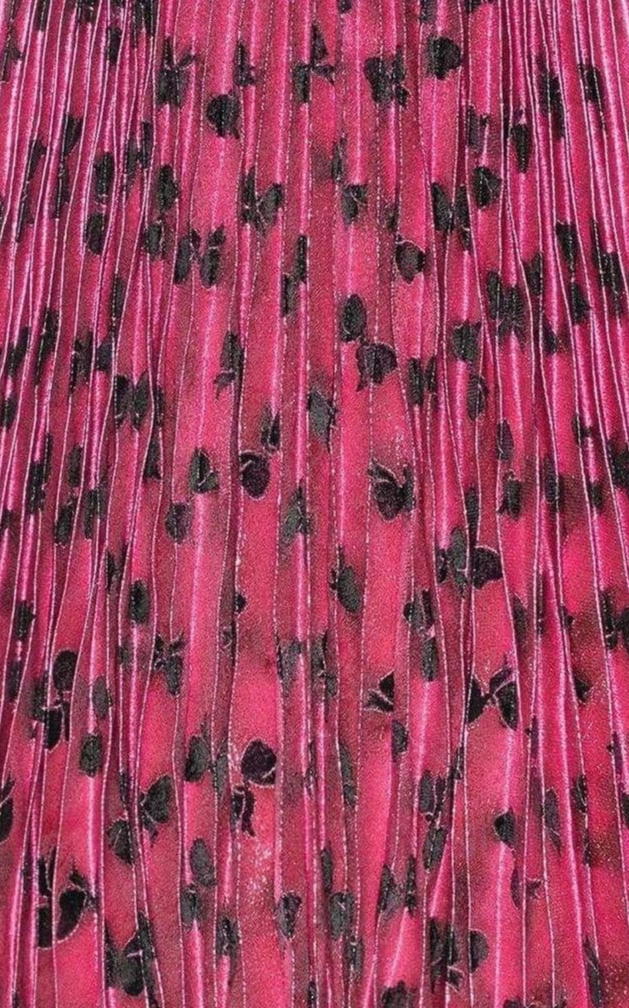 Gucci Iridescent Bow Lurex Pleated Skirt - Runway Catalog