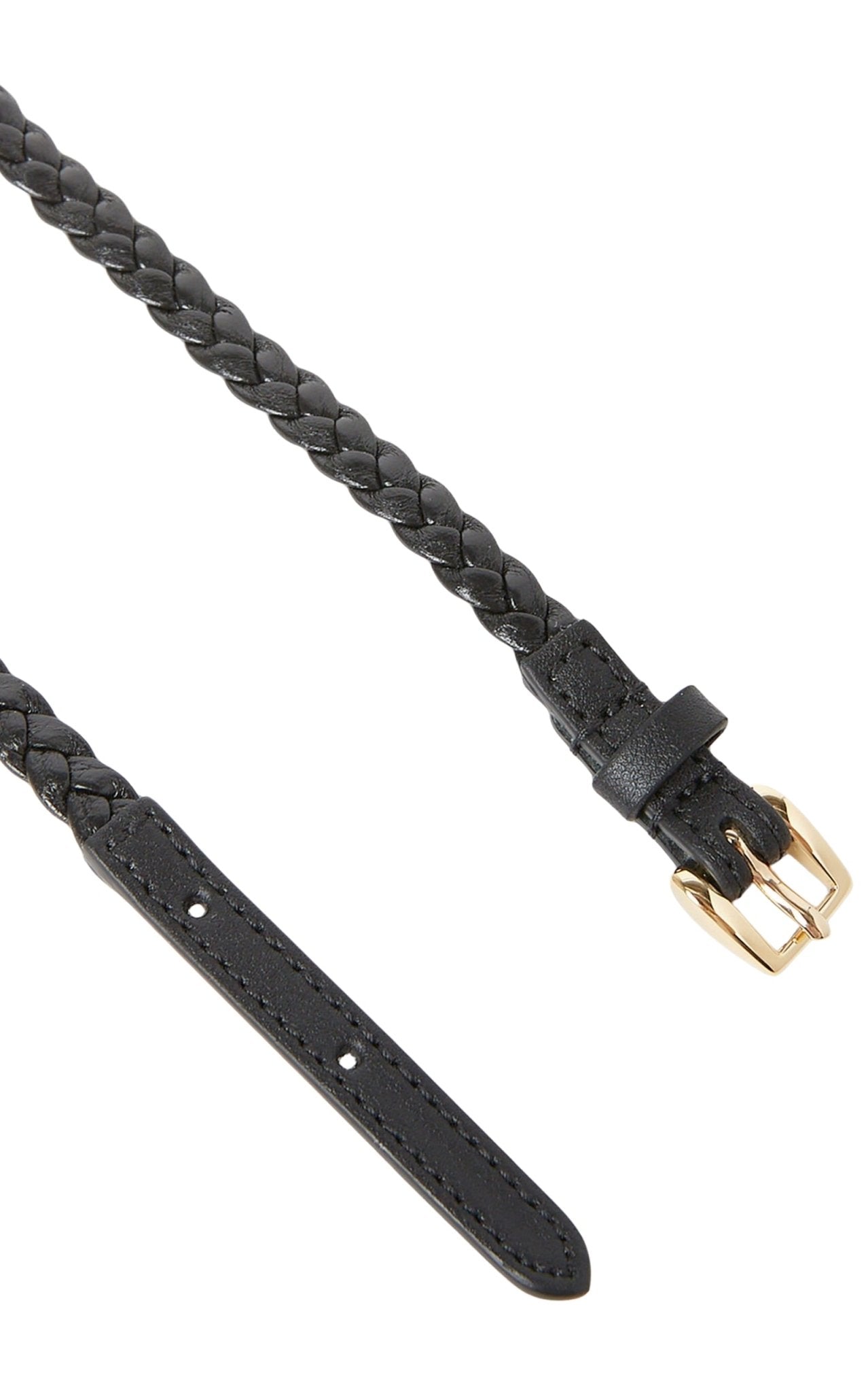 Gucci leather choker necklace adjustable buckle detail