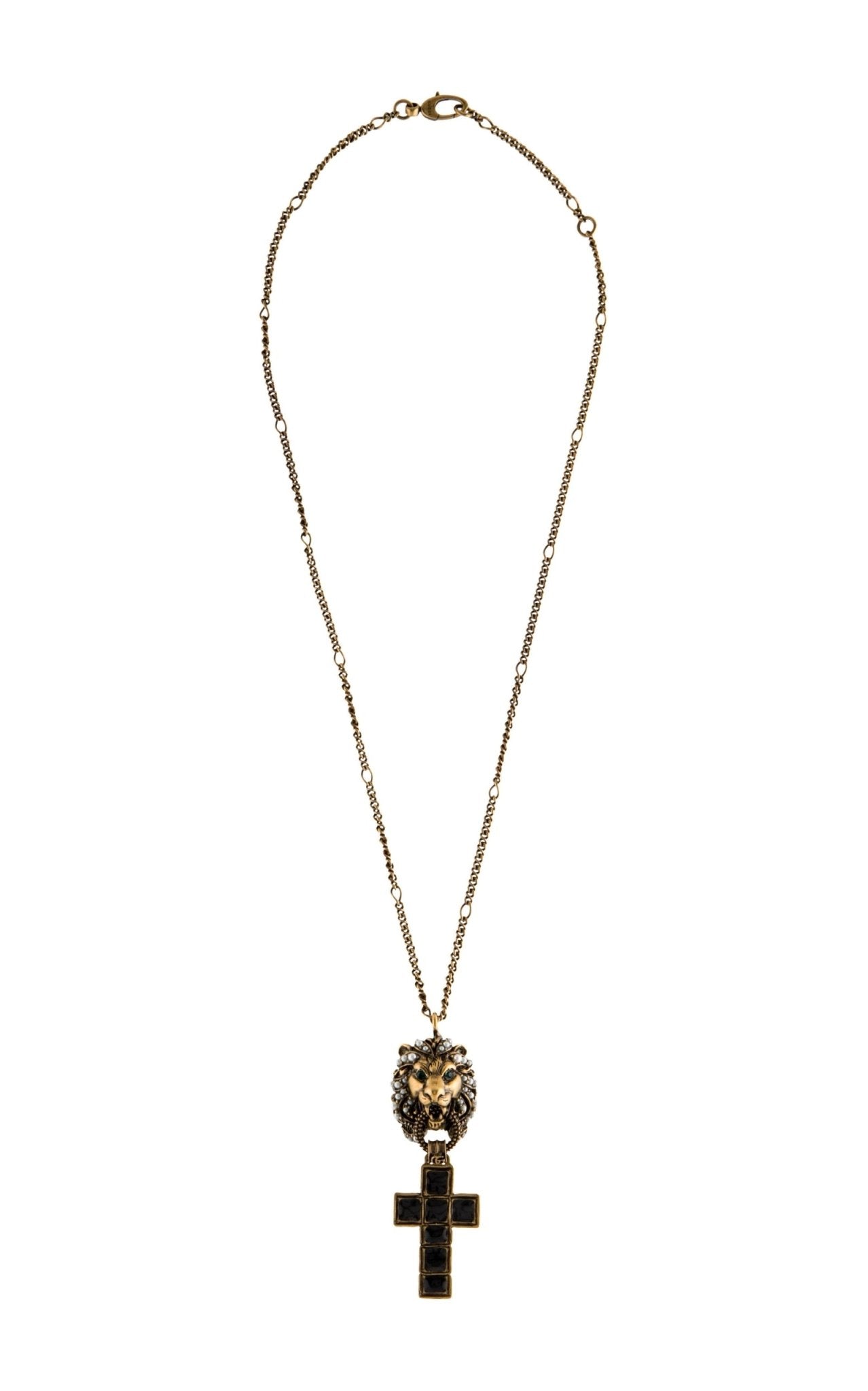 Gucci Lion Head Pendant Necklace - Runway Catalog