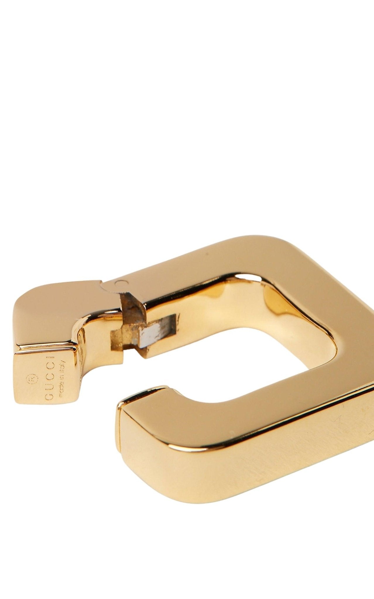 Gucci Logo - engraved Earring - Runway Catalog