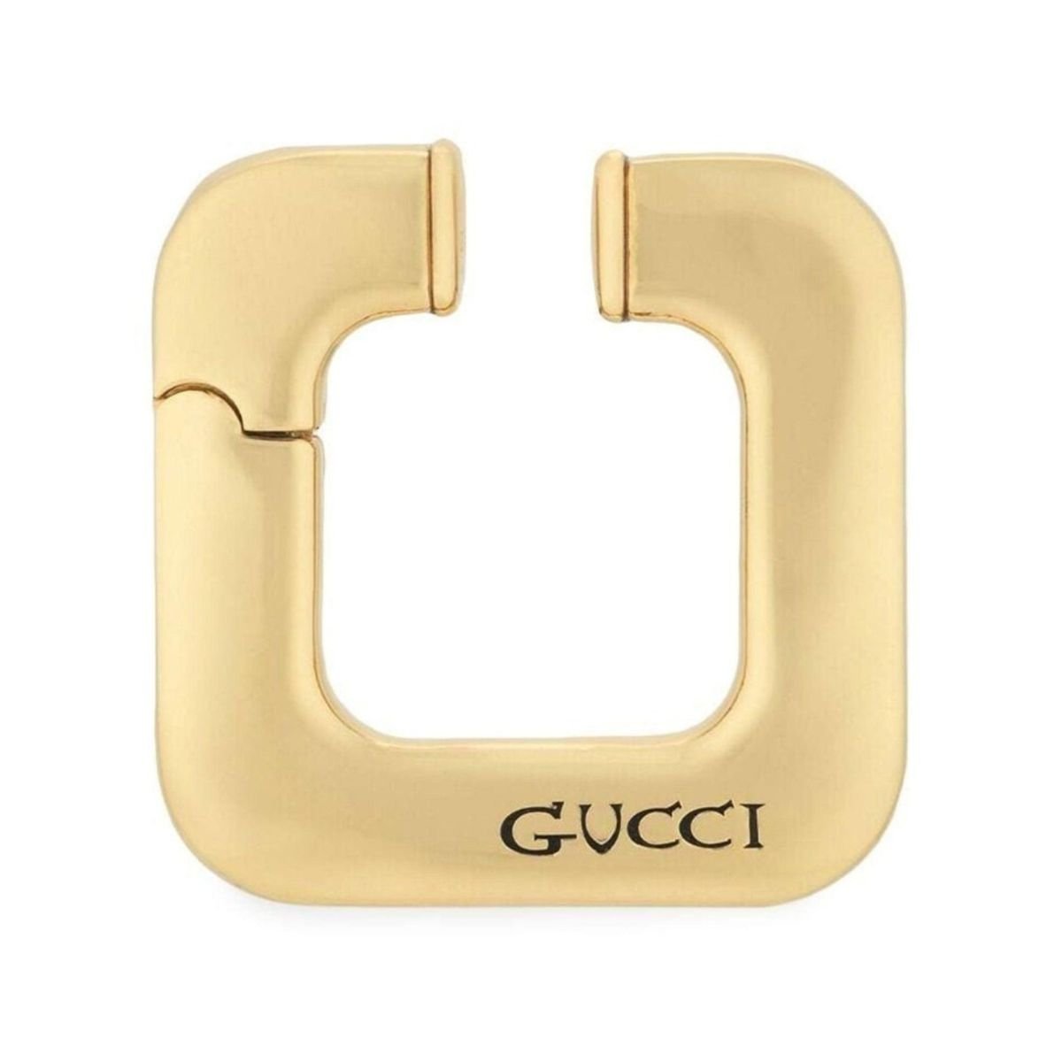 Gucci Logo - engraved Earring - Runway Catalog