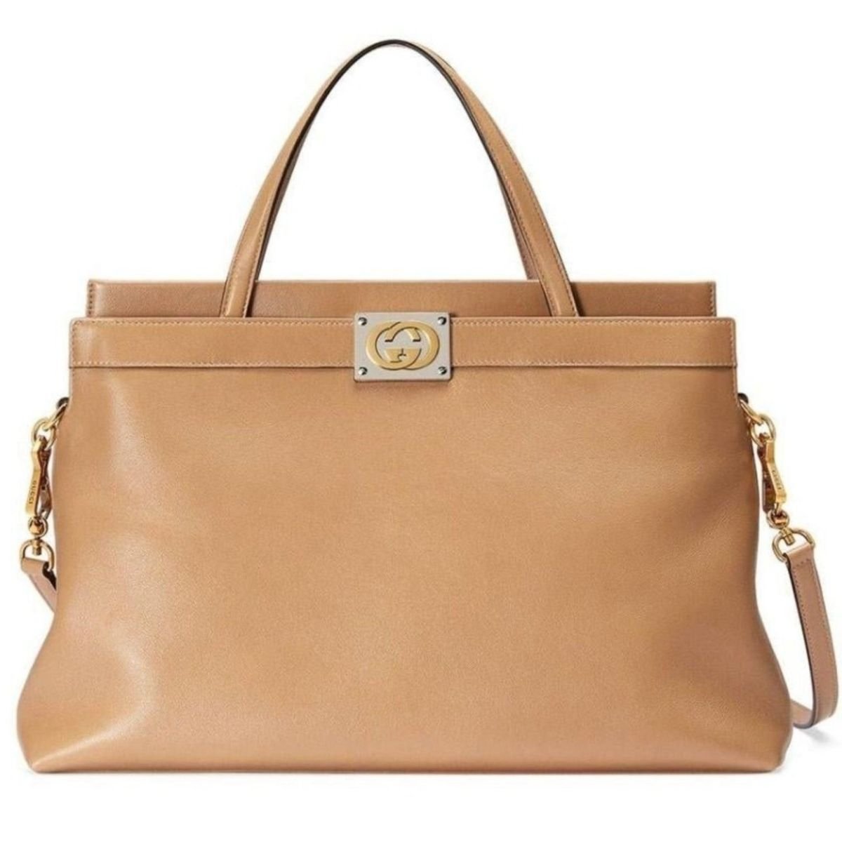 Gucci Medium Leather Tote Bag - Runway Catalog