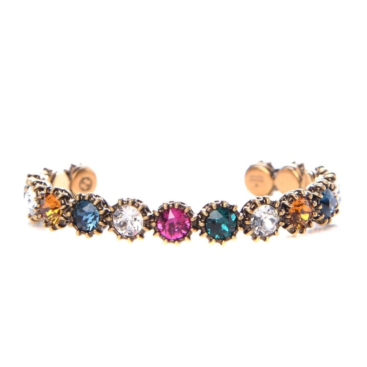 Gucci Metal Crystal Feline Cuff - Runway Catalog