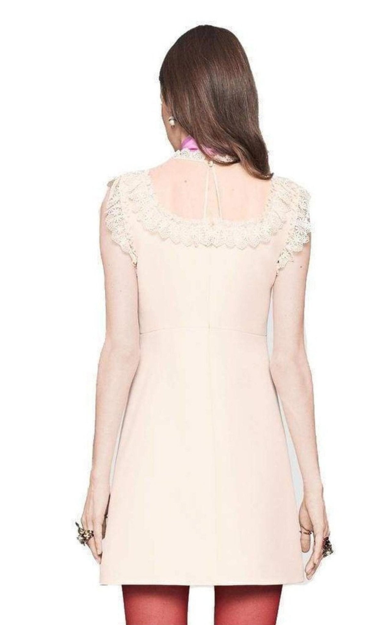 Mini vestido de Gucci con lazo Pussycat - Catálogo de pasarela