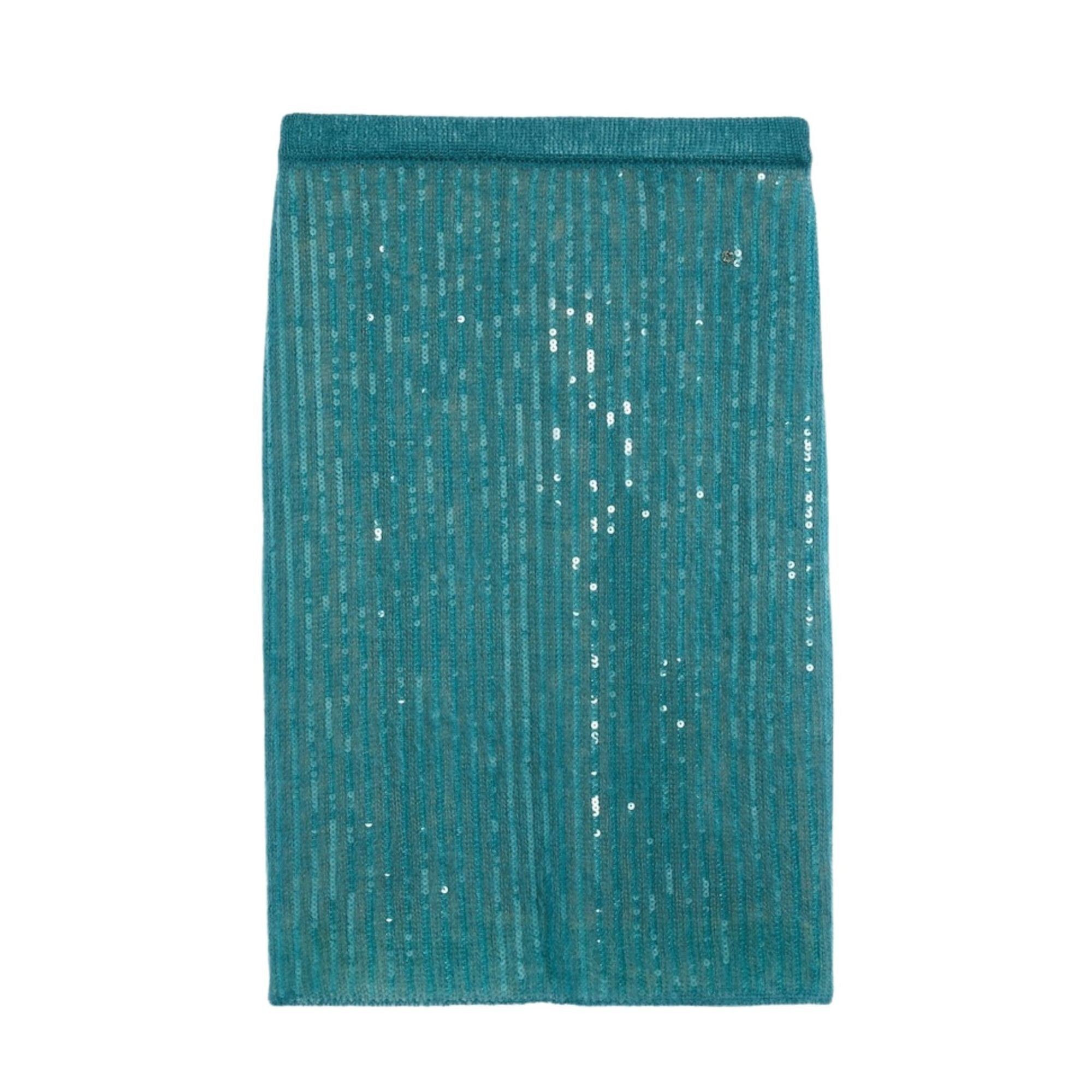 Gucci Mohair Silk Skirt With Interlocking G In Green - Runway Catalog