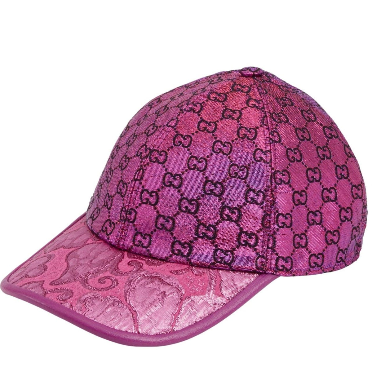 Gucci Floral Mesh Cap - Pink and Brown Girls main image 2