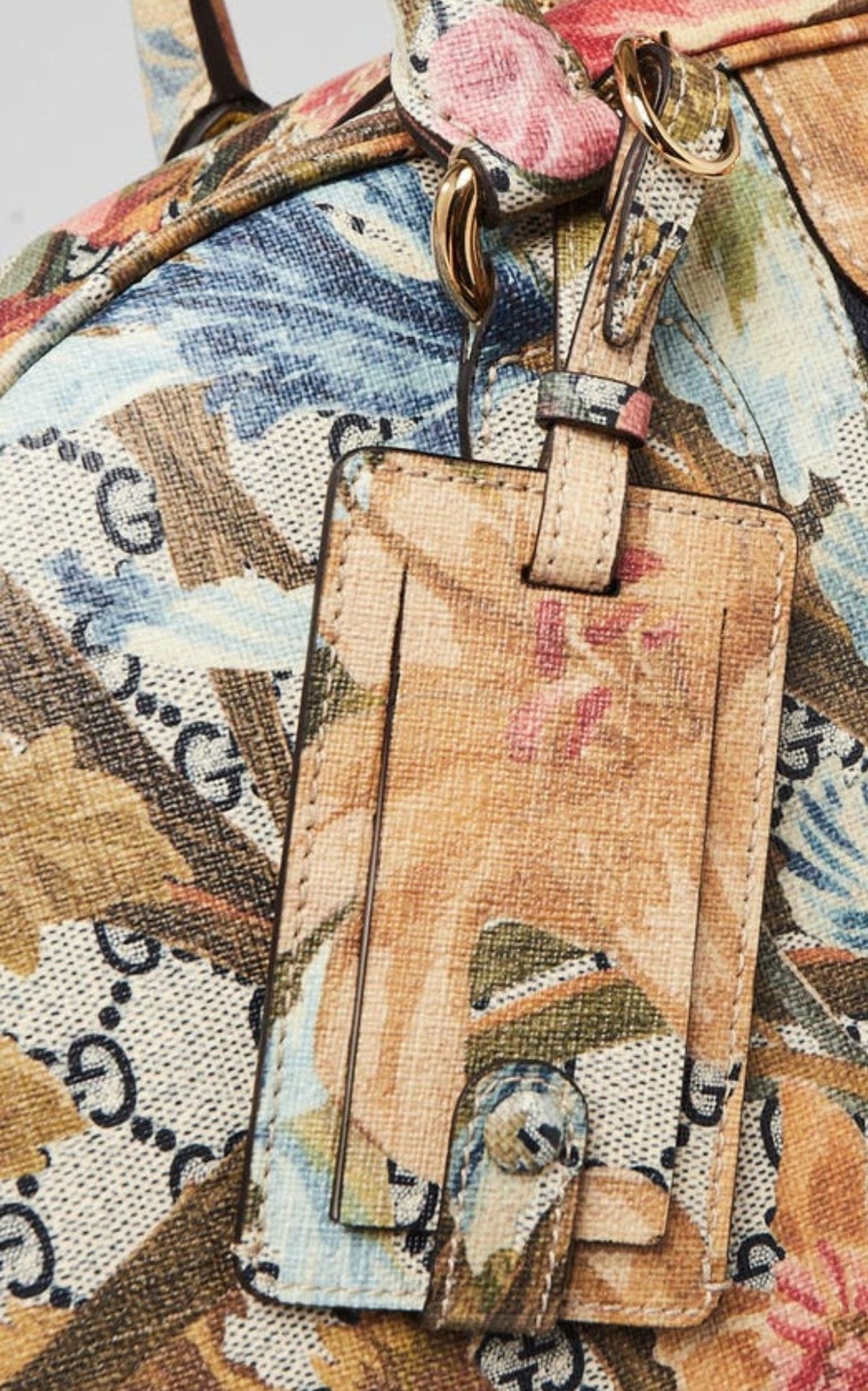 Gucci Multicolor Floral Print GG Coated Canvas Ophidia Bag - Runway Catalog