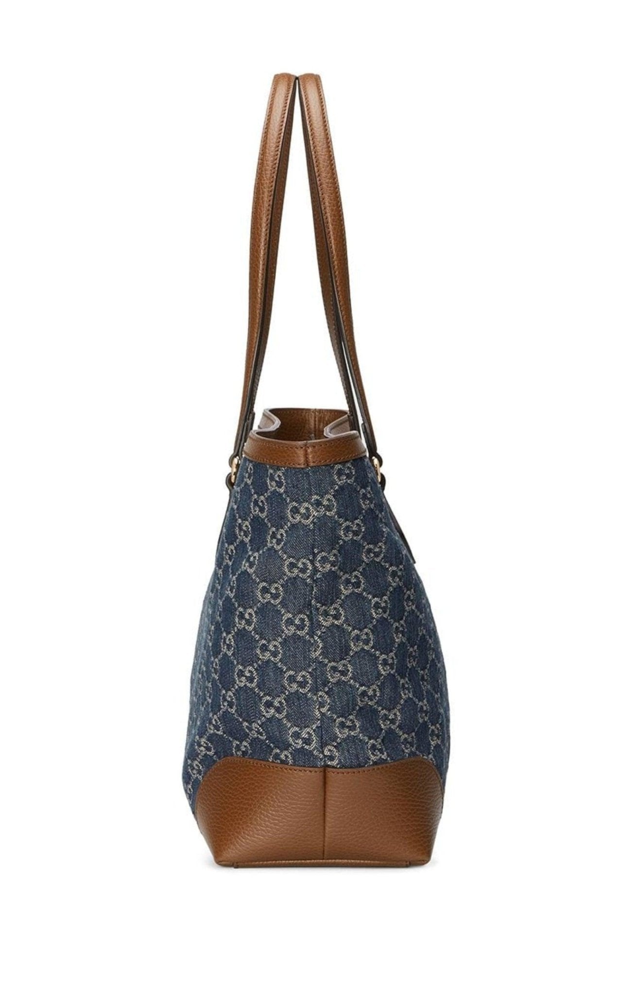 Gucci Ophidia GG Denim Medium Shopping Tote - Runway Catalog