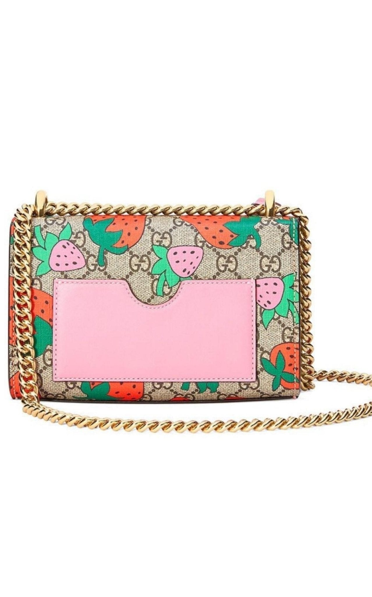 Gucci Padlock Gg Strawberry Small Shoulder Bag - Runway Catalog