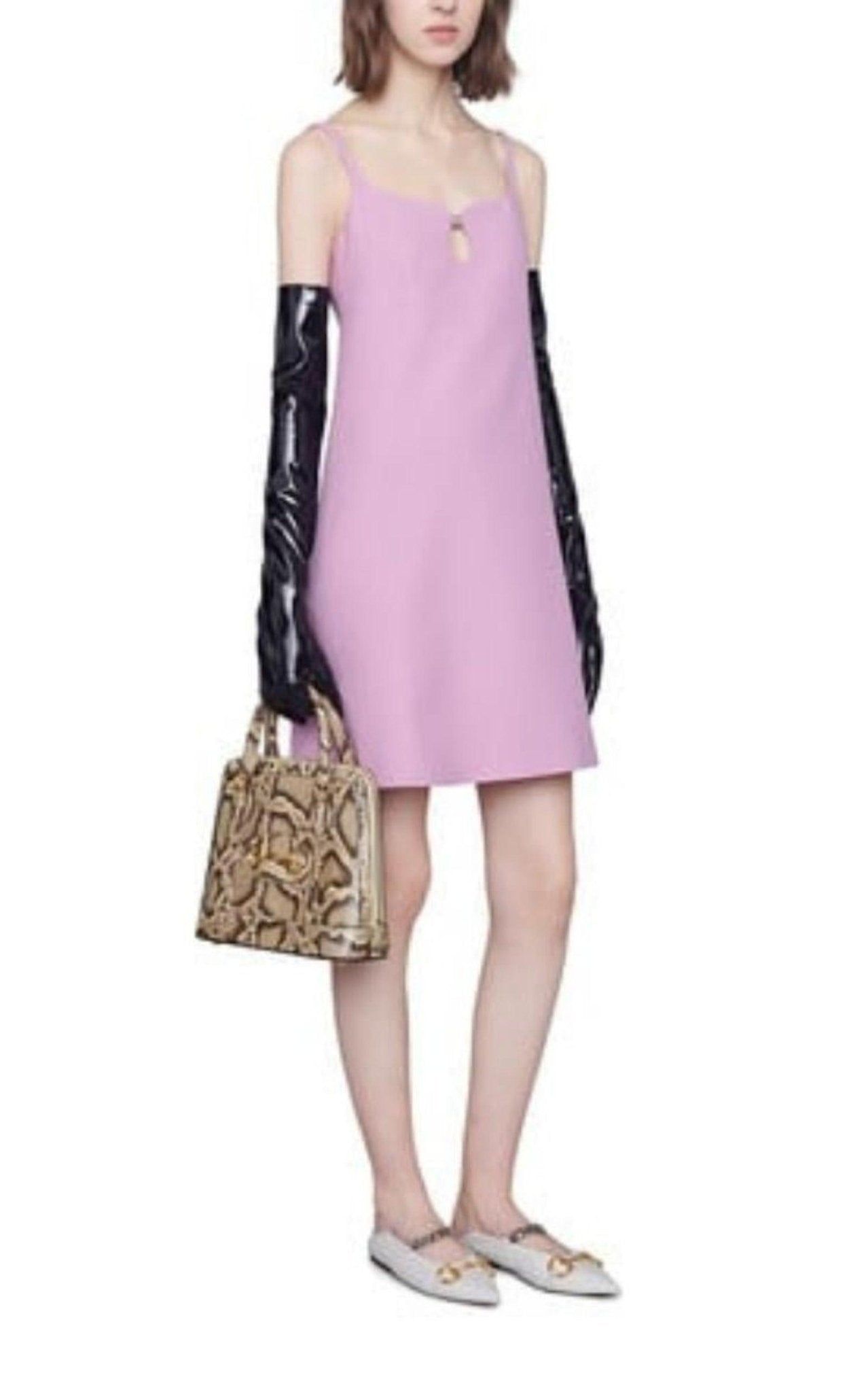 Gucci Pink Silk and Wool Cady Crepe Dress - Runway Catalog