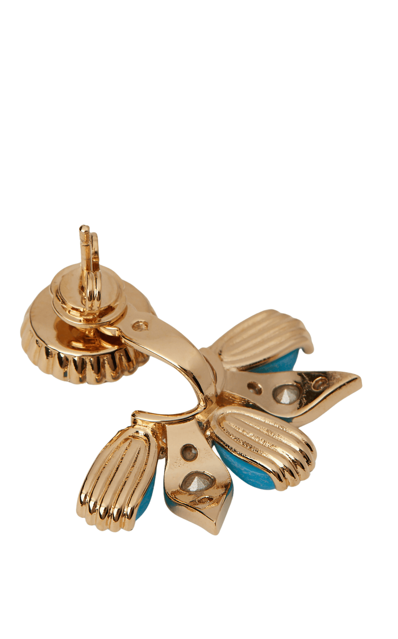 Boucle d'oreille simple en résine et cristal Gucci - Catalogue défilé