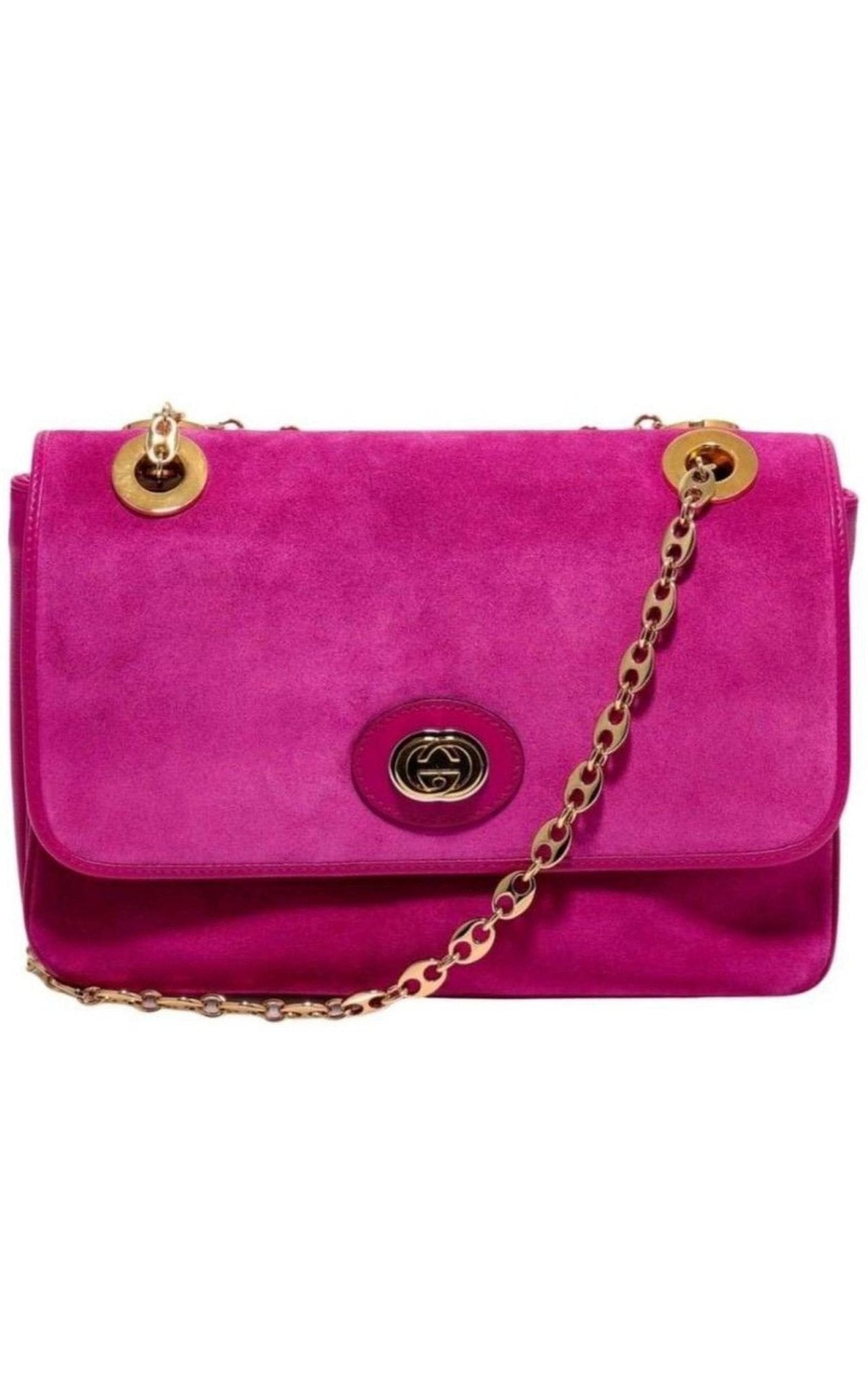 Gucci Small Suede Shoulder Bag - Runway Catalog