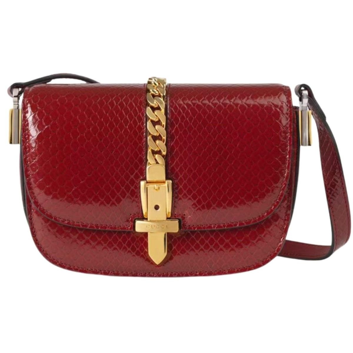 Gucci Sylvie 1969 Python Mini Shoulder Bag - Runway Catalog