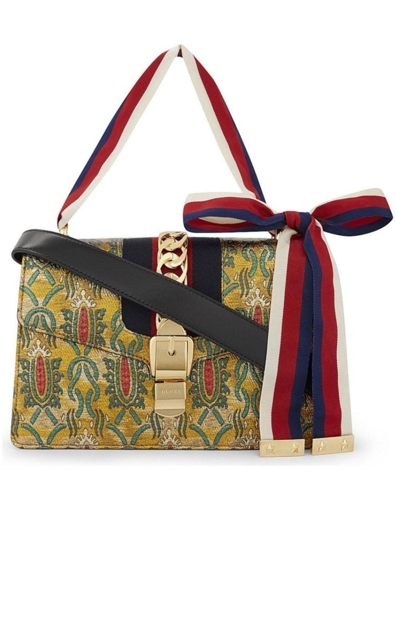 Gucci Sylvie Multicolor Brocade Bag - Runway Catalog