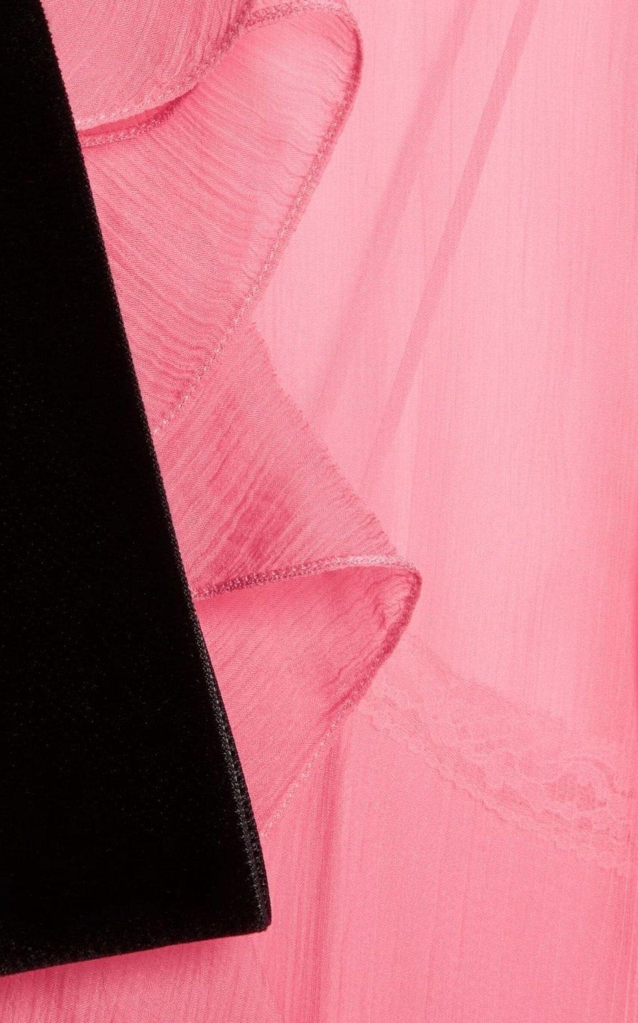 Gucci Velvet Ties Silk - chiffon Dress - Runway Catalog