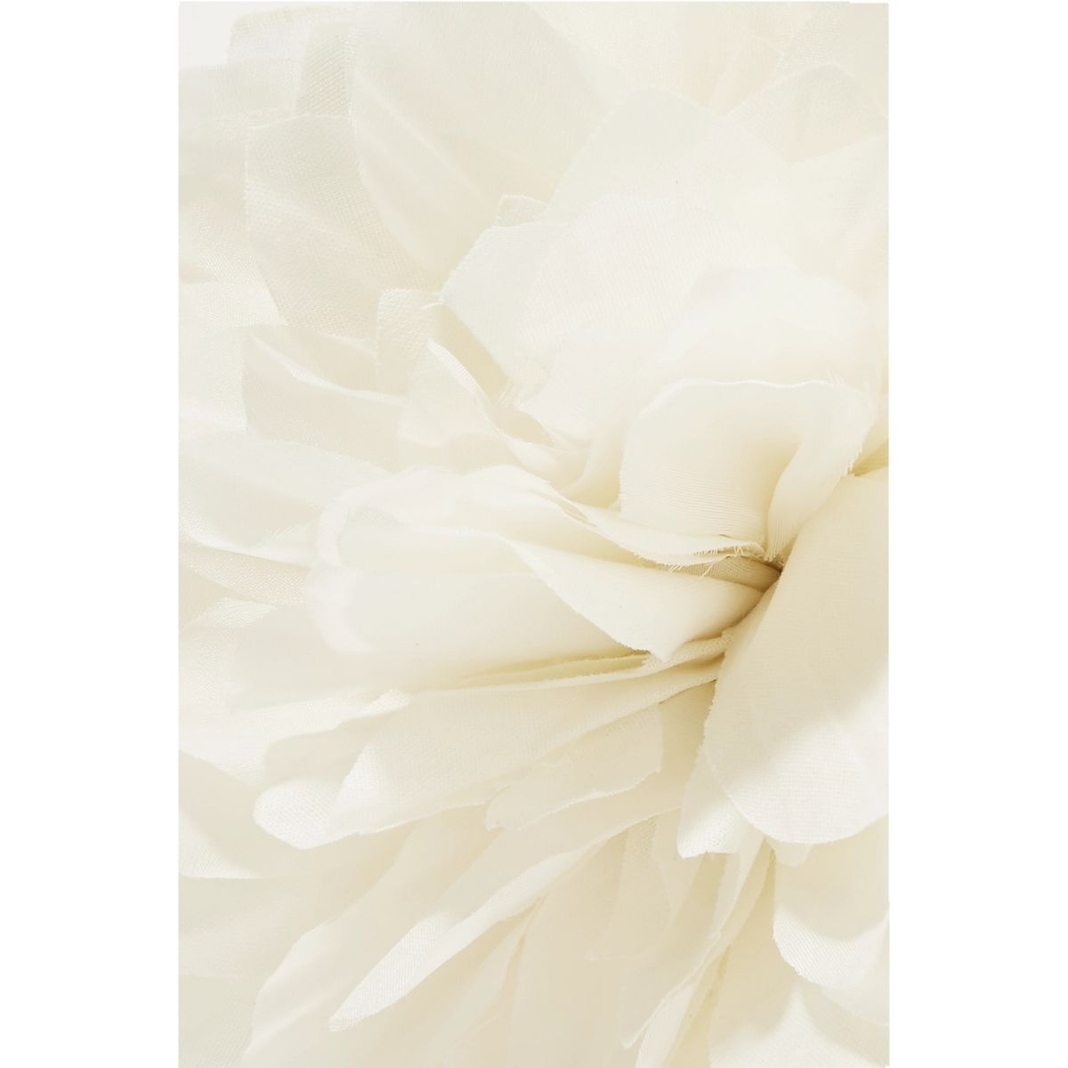Gucci White Silk Flower Brooch - Runway Catalog