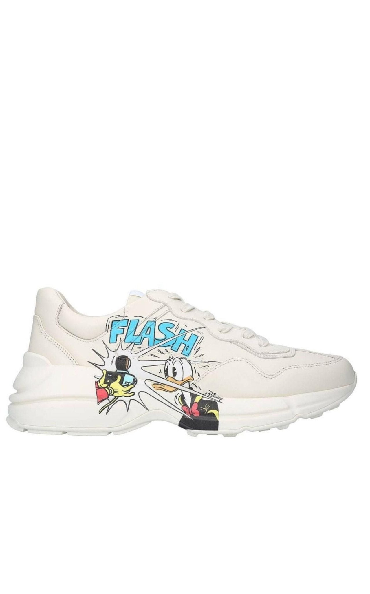 Gucci X Disney Donald Duck Rhyton Leather Sneaker - Runway Catalog