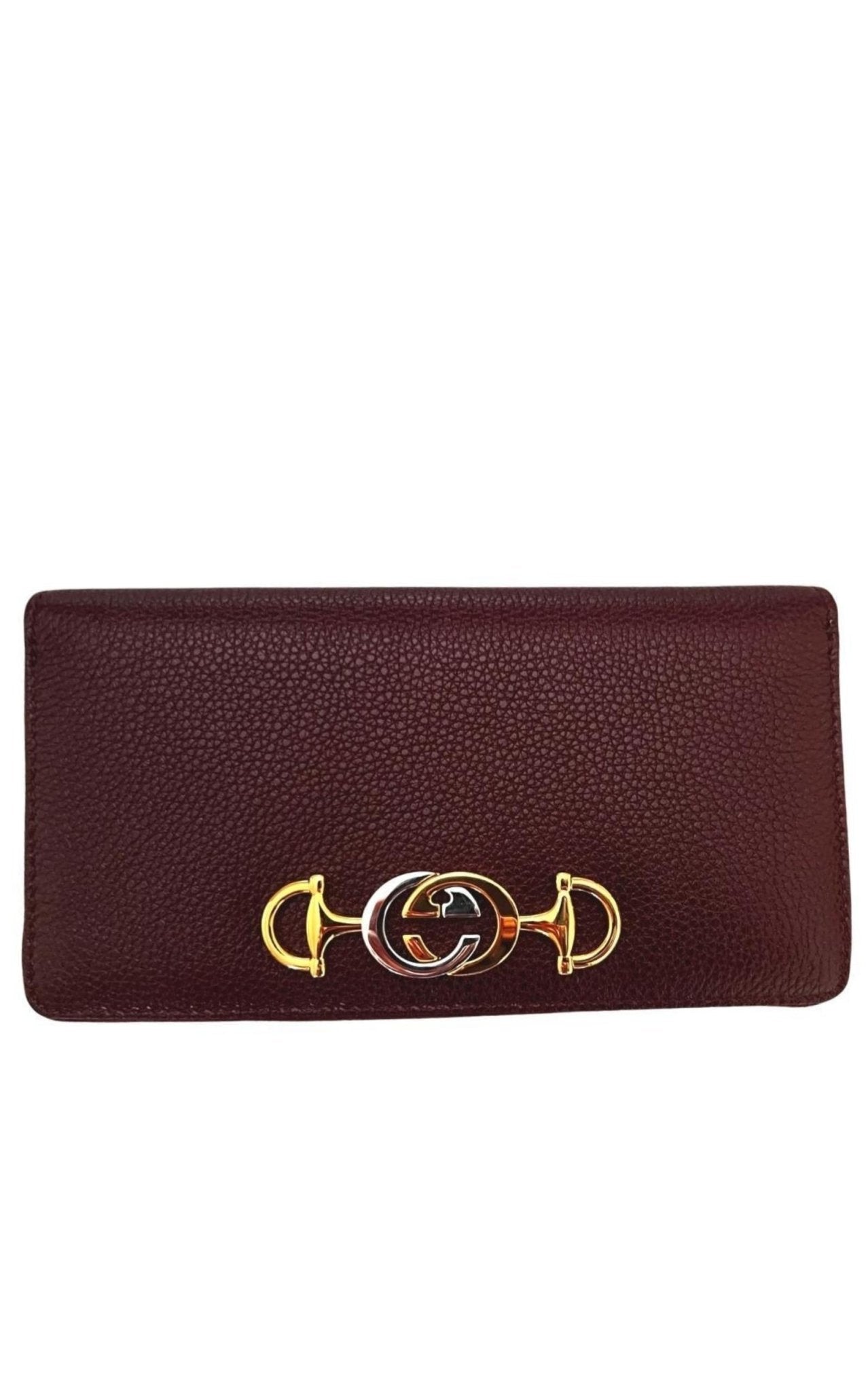 Gucci Zumi Burgundy Zip Around Wallet - Runway Catalog