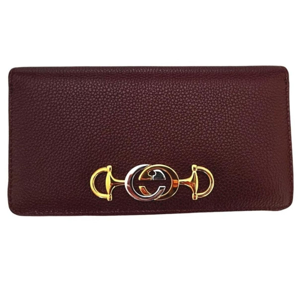 Gucci Zumi Burgundy Zip Around Wallet - Runway Catalog