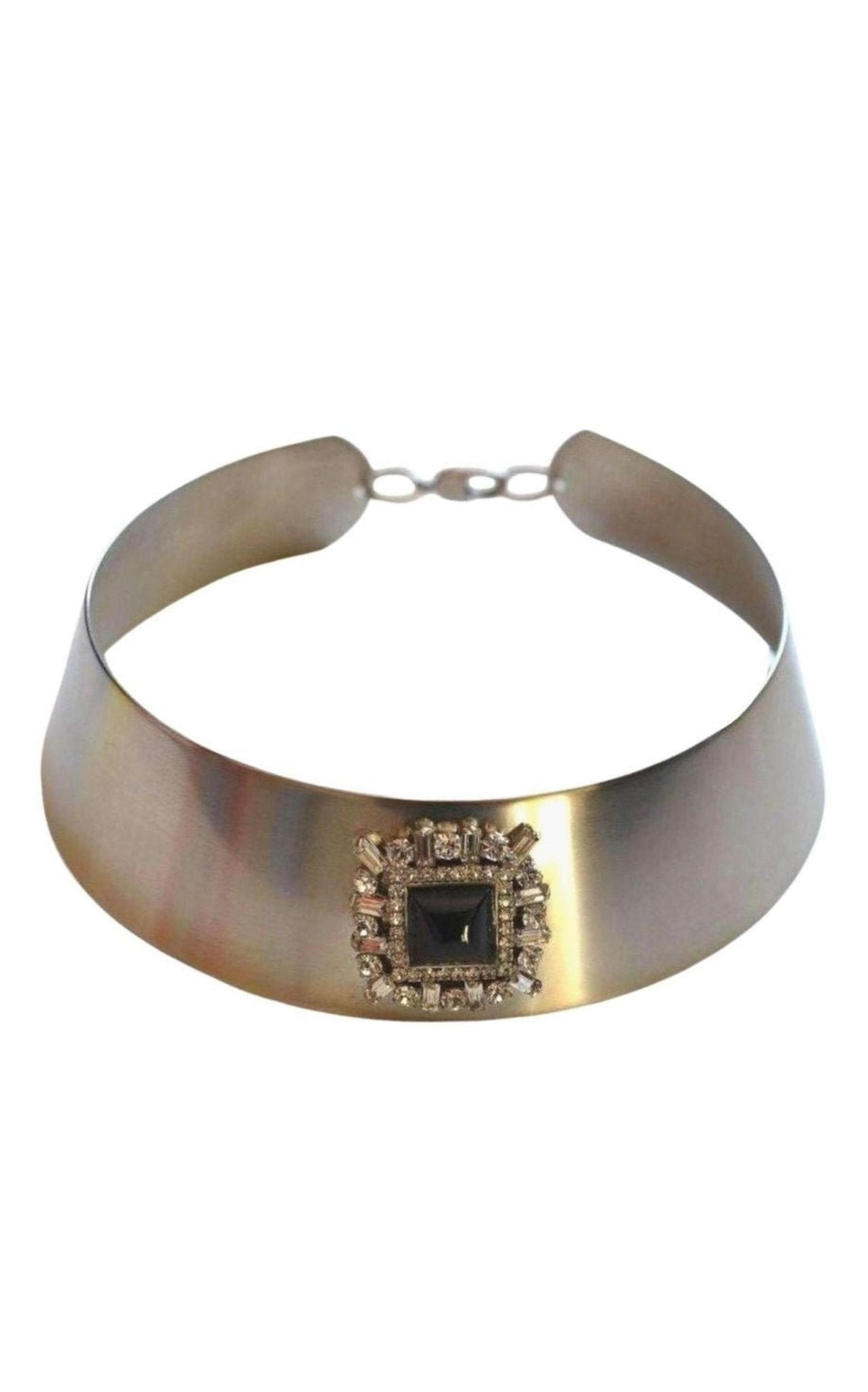 Helene Zubeldia Crystal Chocker Necklace - Runway Catalog