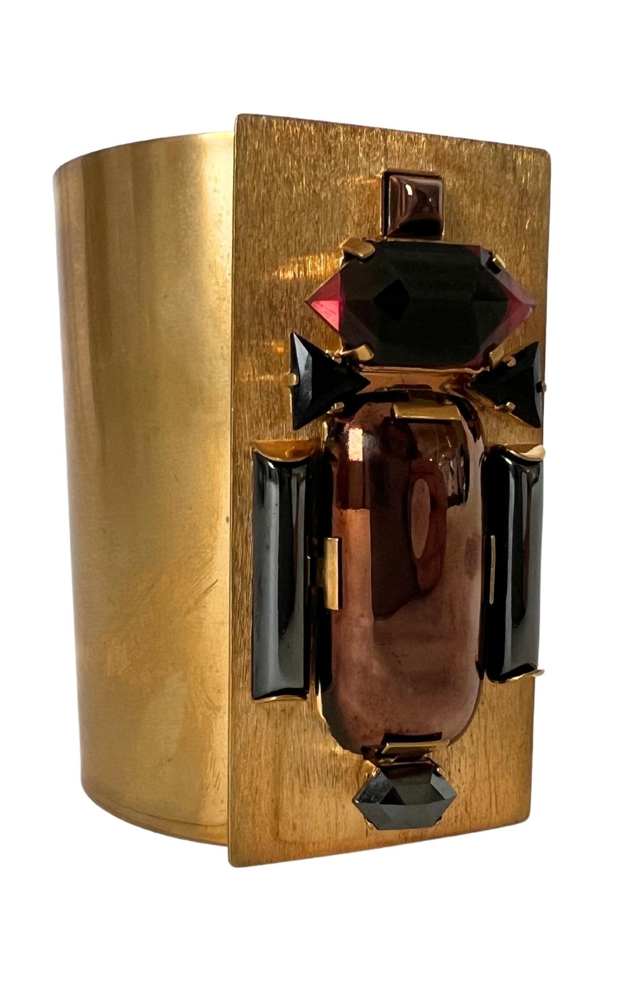 Helene Zubeldia Gold Maxi Beetle Cuff Bracelet - Runway Catalog