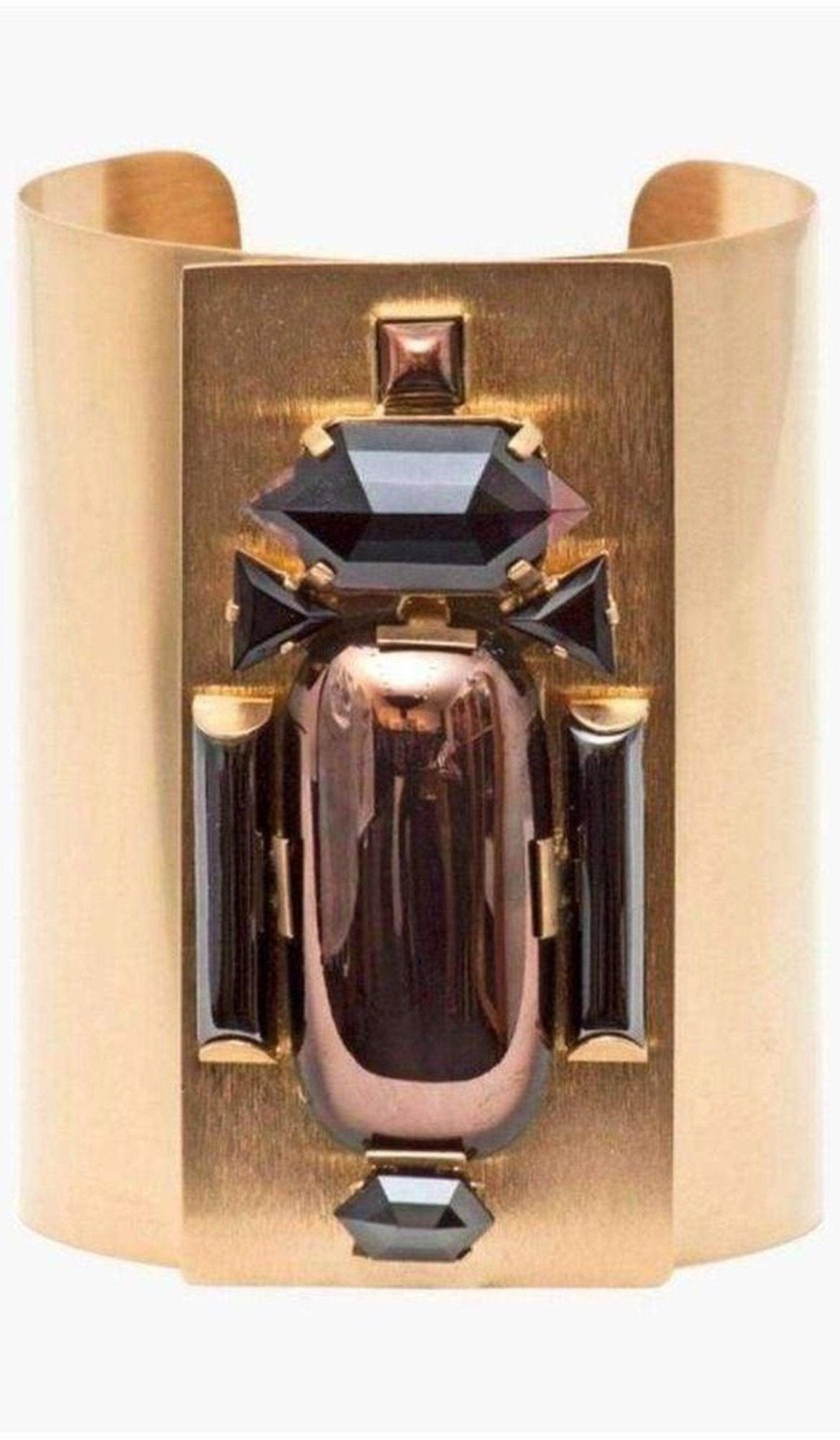 Helene Zubeldia Gold Maxi Beetle Cuff Bracelet - Runway Catalog