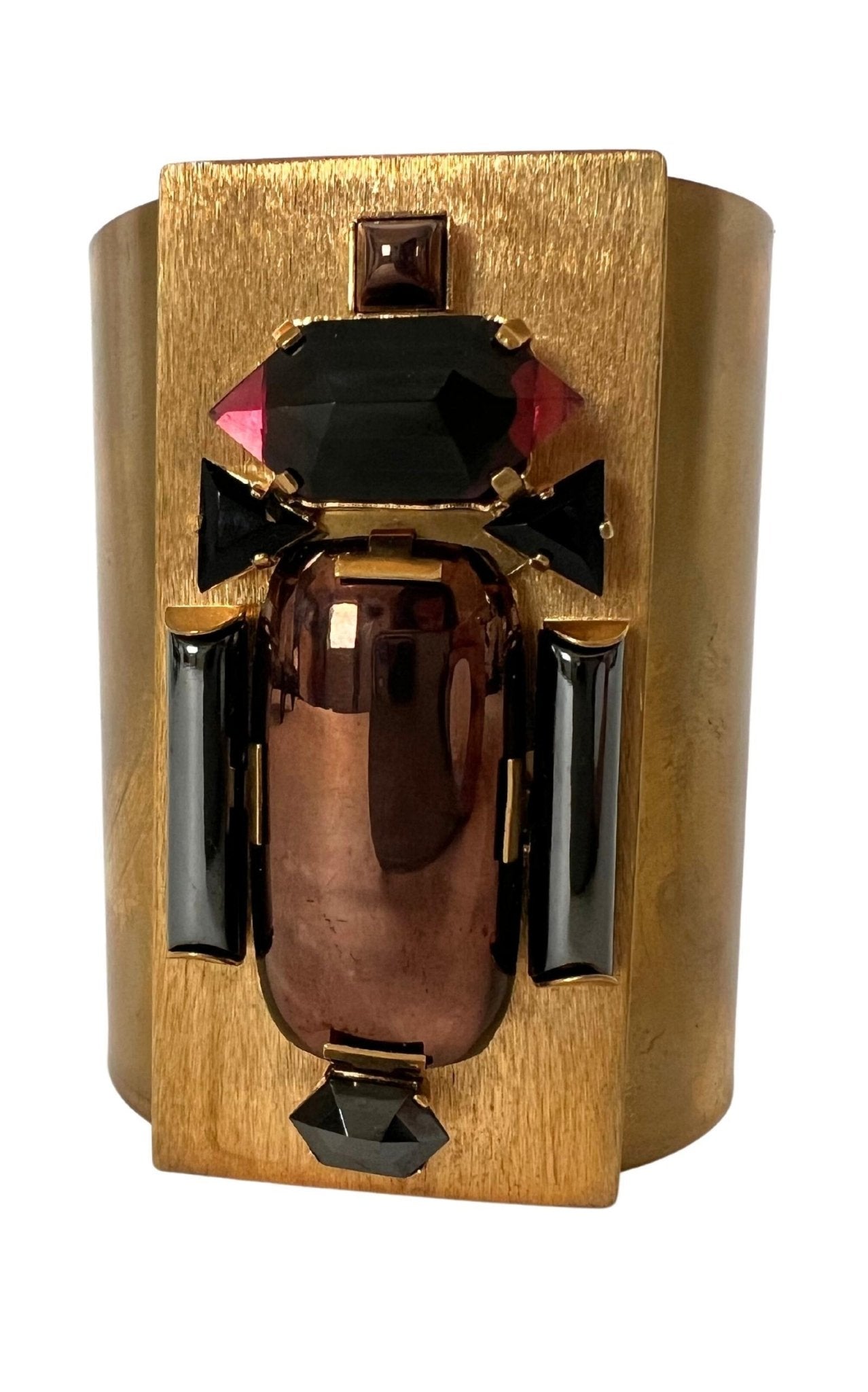 Helene Zubeldia Gold Maxi Beetle Cuff Bracelet - Runway Catalog