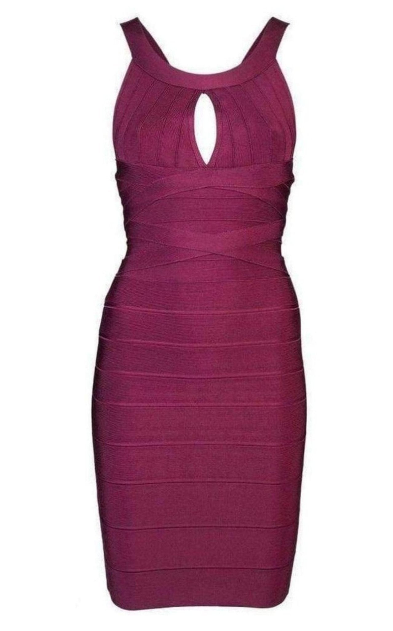 Herve Leger Iridessa Signature Bandage Maroon Dress – Runway Catalog