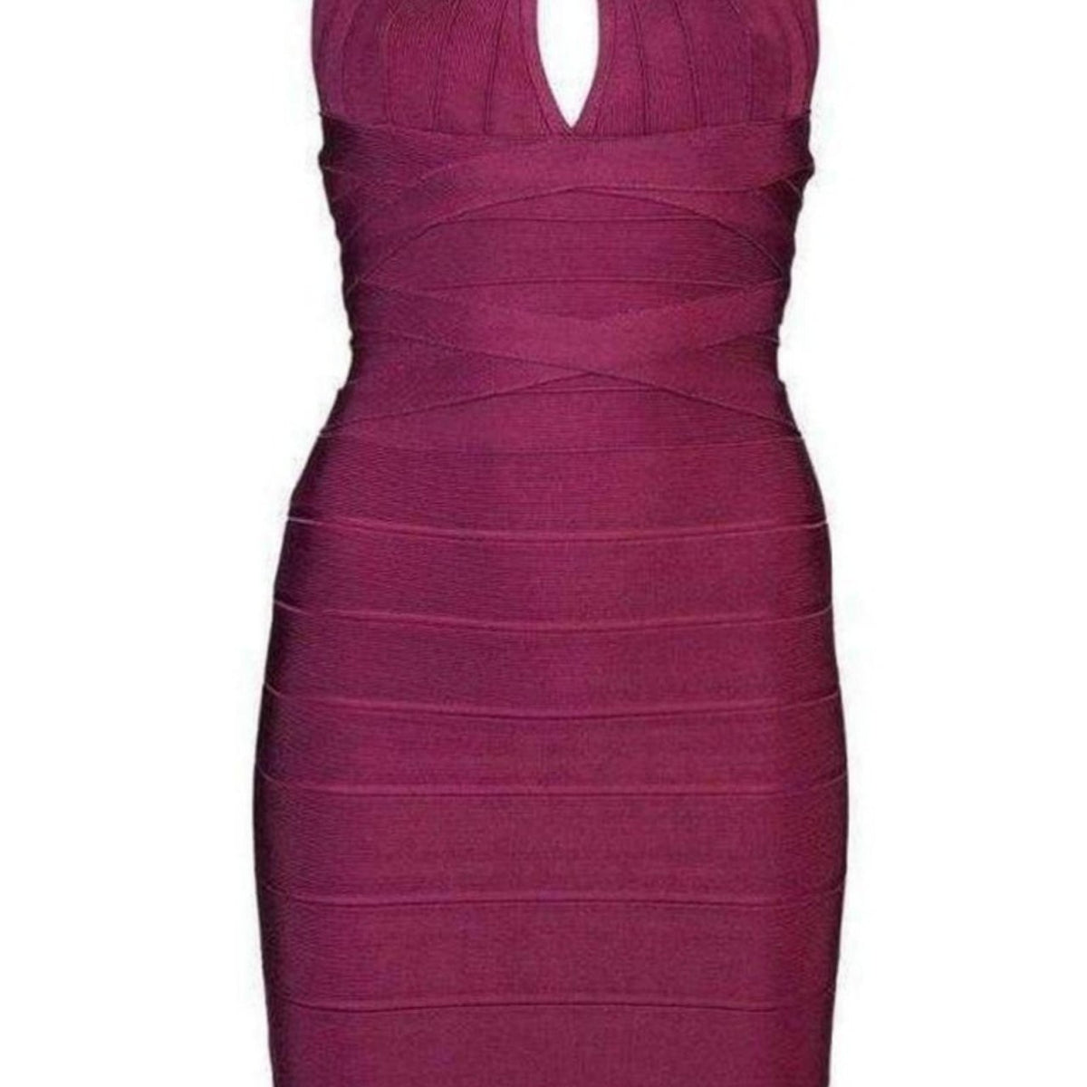 fitted lace wedding dress Herve Leger Iridessa Signature Bandage Maroon Dress – Runway Catalog