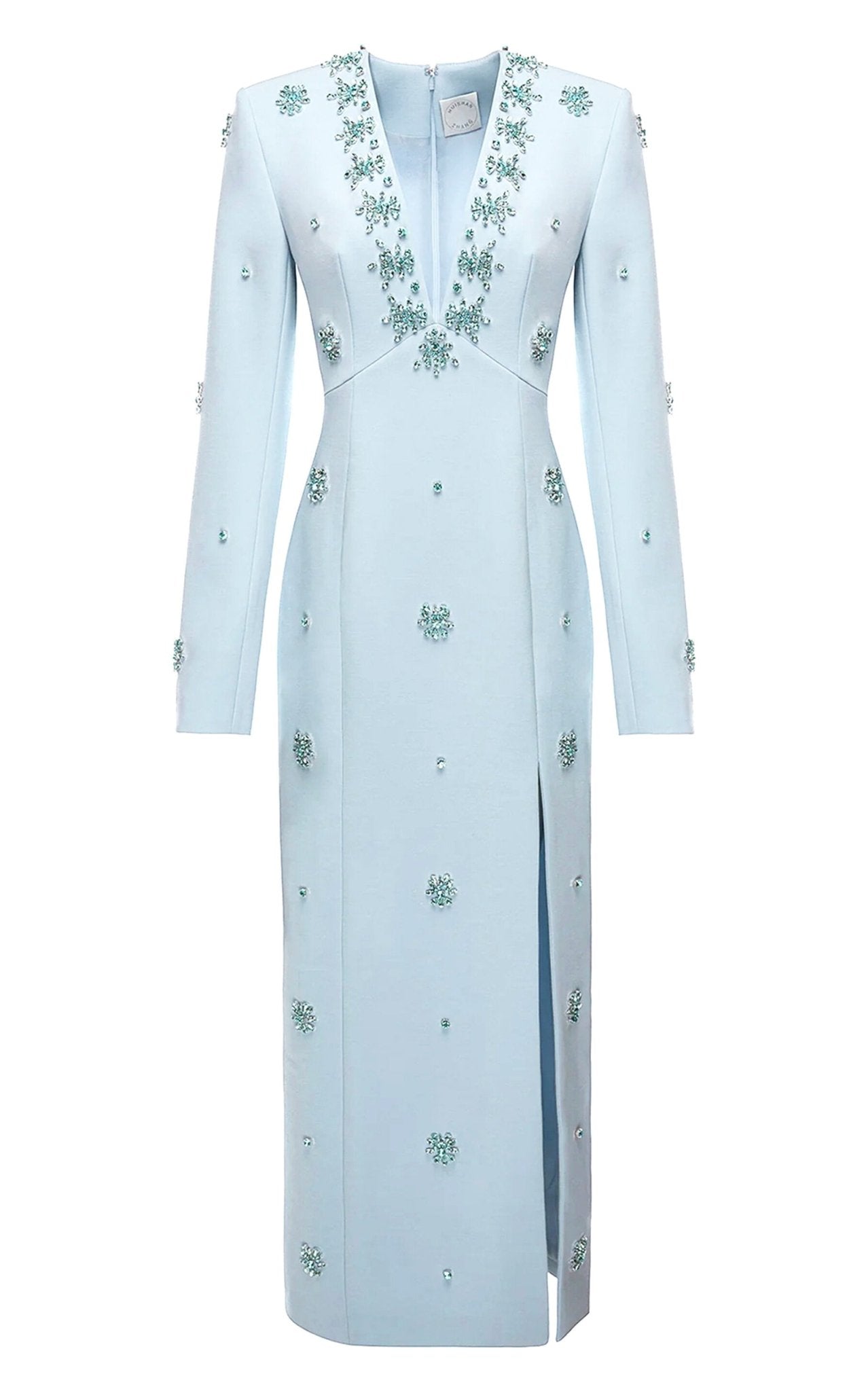 Huishan Zhang Aurore Crystal – Verziertes Midikleid – Laufsteg-Katalog