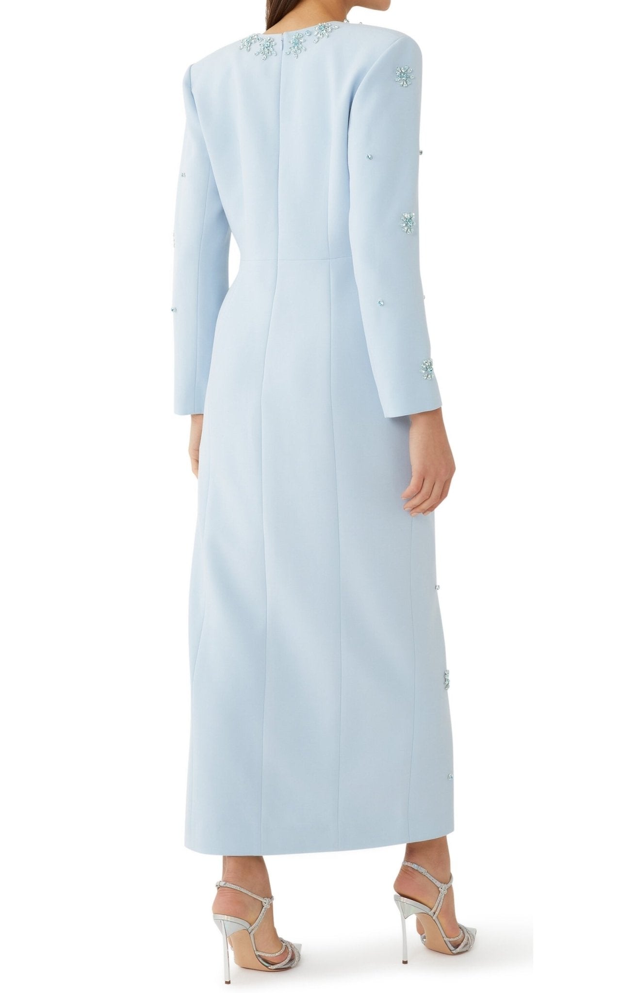 Huishan Zhang Aurore Crystal – Verziertes Midikleid – Laufsteg-Katalog