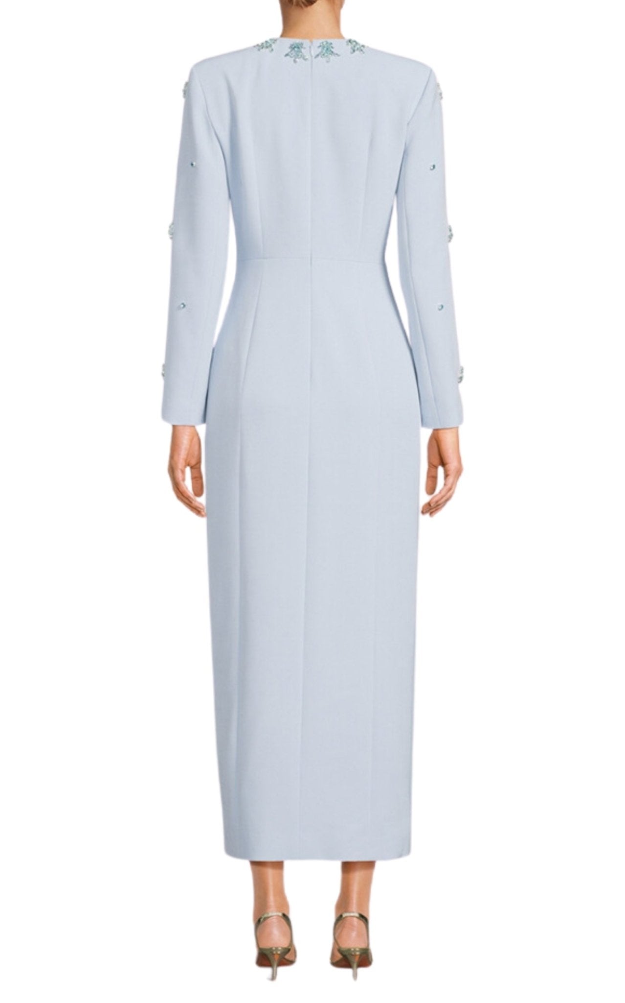 Huishan Zhang Aurore Crystal – Verziertes Midikleid – Laufsteg-Katalog