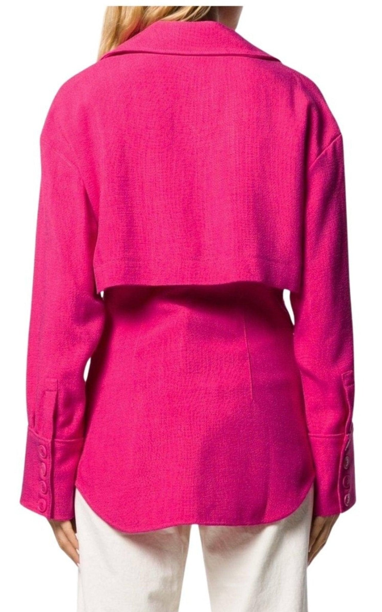 Jacquemus Pink Layered Jacket La Chemise Monceau - Runway Catalog
