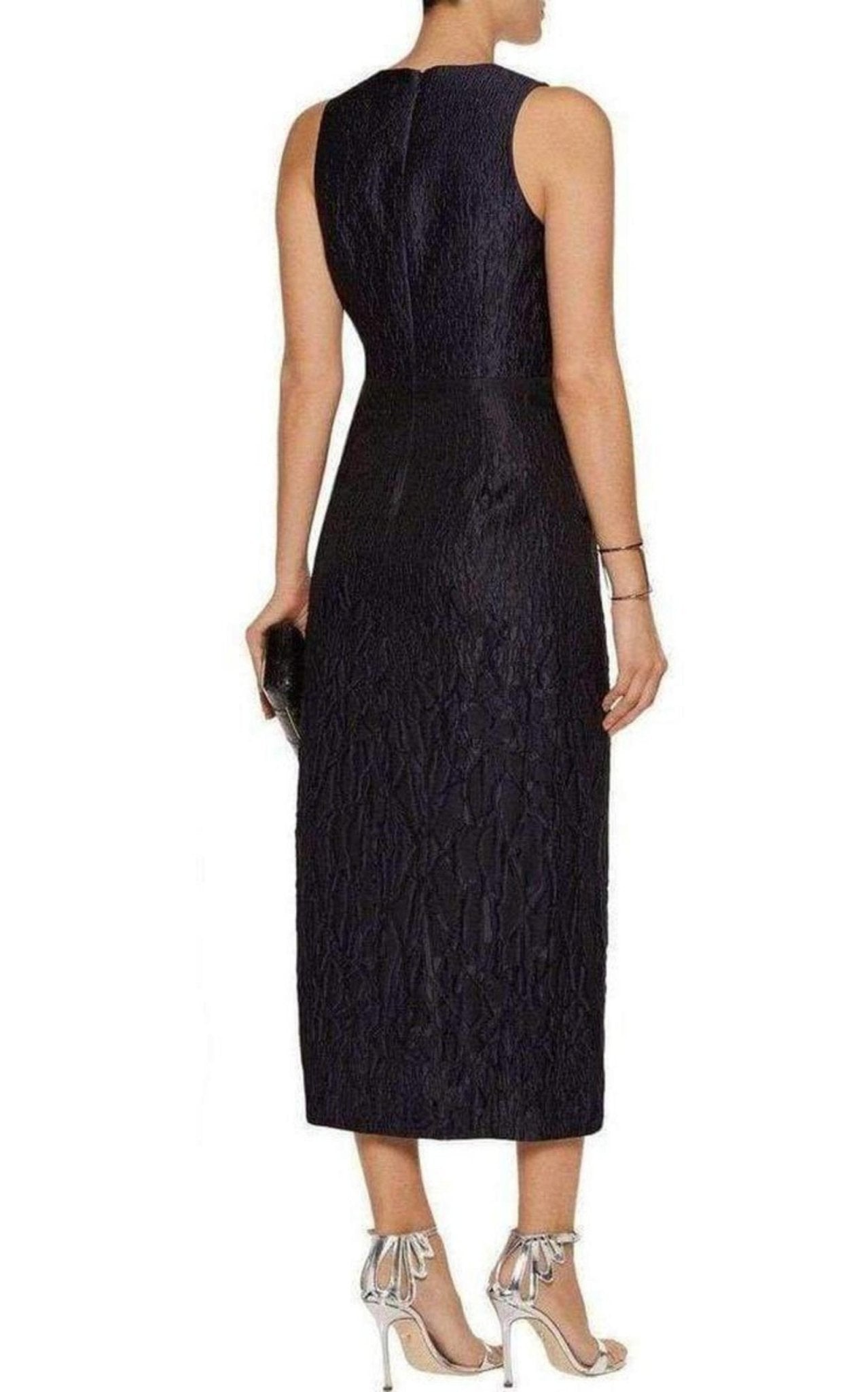 Jonathan Simkhai Midnight Blue Caviar Slit Dress - Runway Catalog