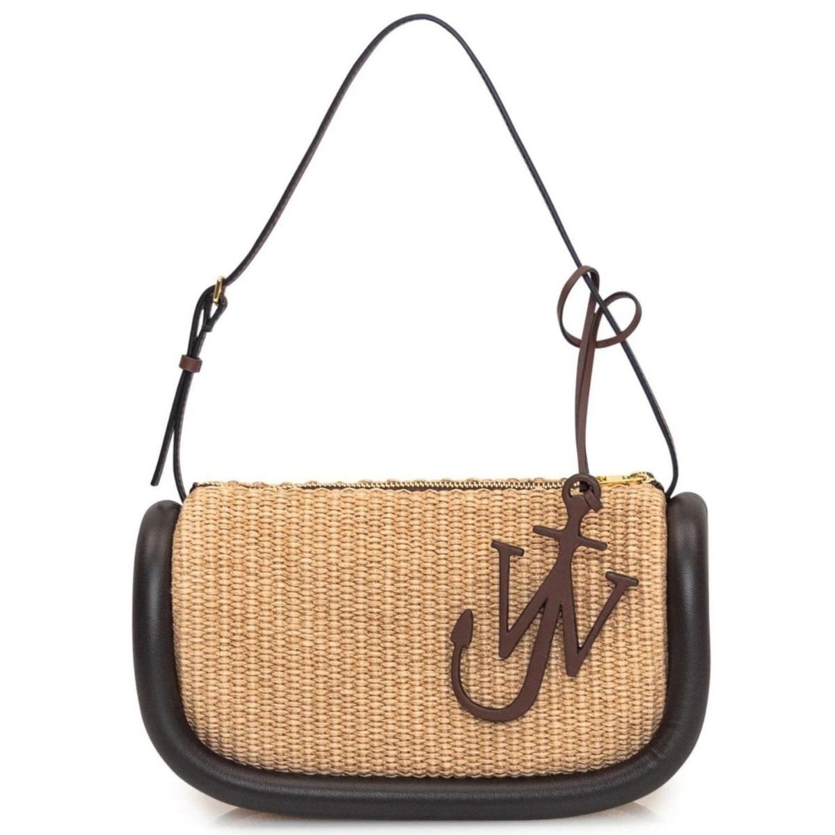 JW Anderson Bumper Small Raffia Shoulder Bag - Runway Catalog